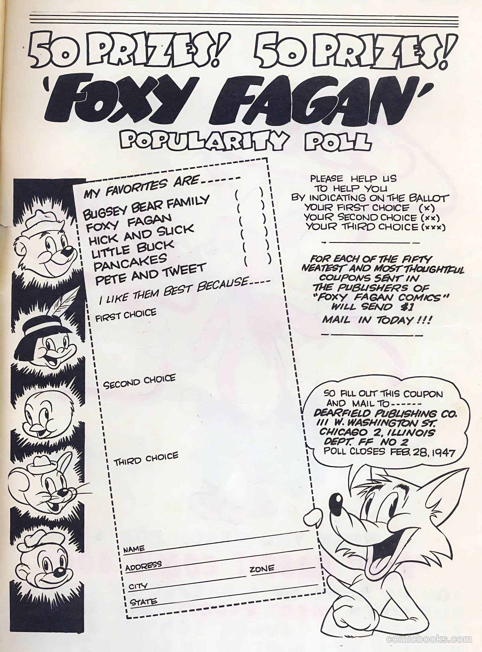 Foxy Fagan Comics #2 (1947) — page 51 of 52