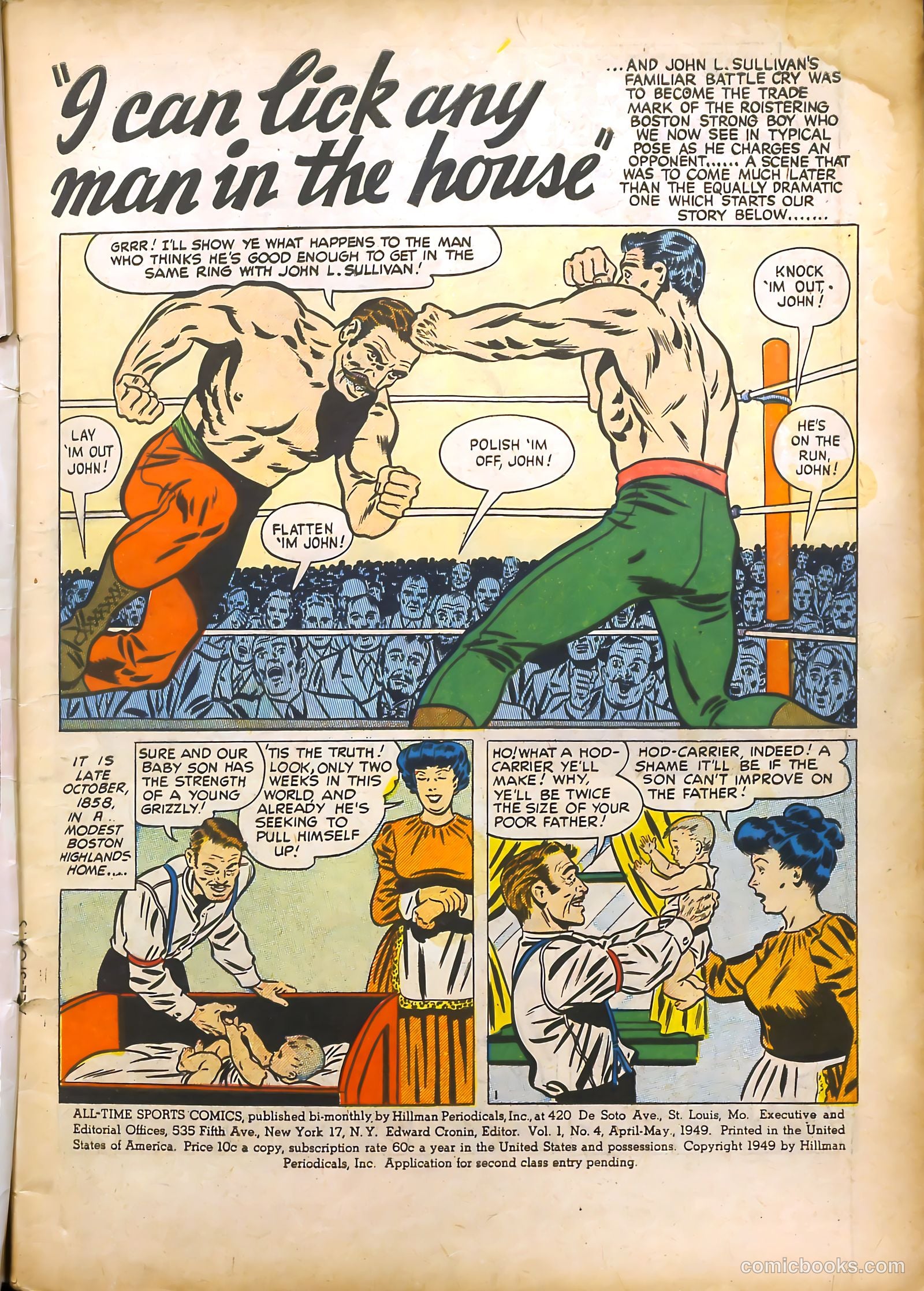 All-Time Sports Comics #4 (1949) — page 3 of 52
