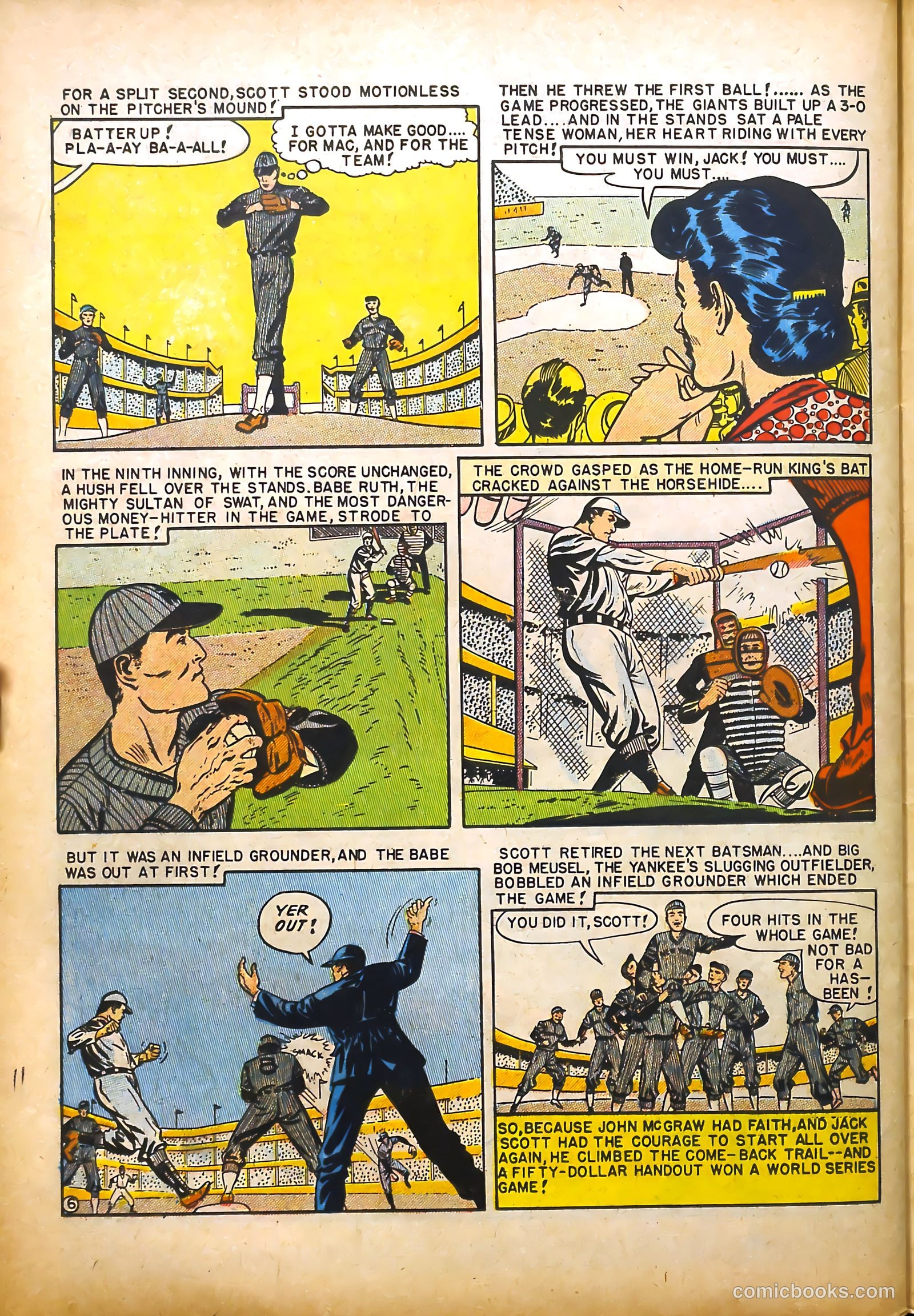 All-Time Sports Comics #4 (1949) — page 36 of 52