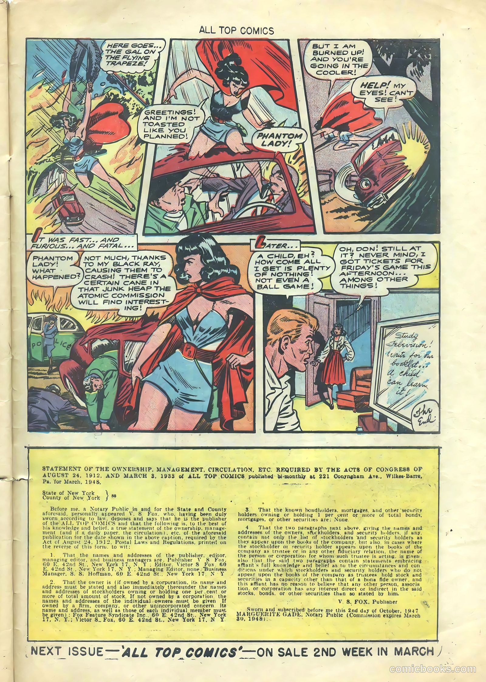 All Top Comics #10 (1948) — page 33 of 36