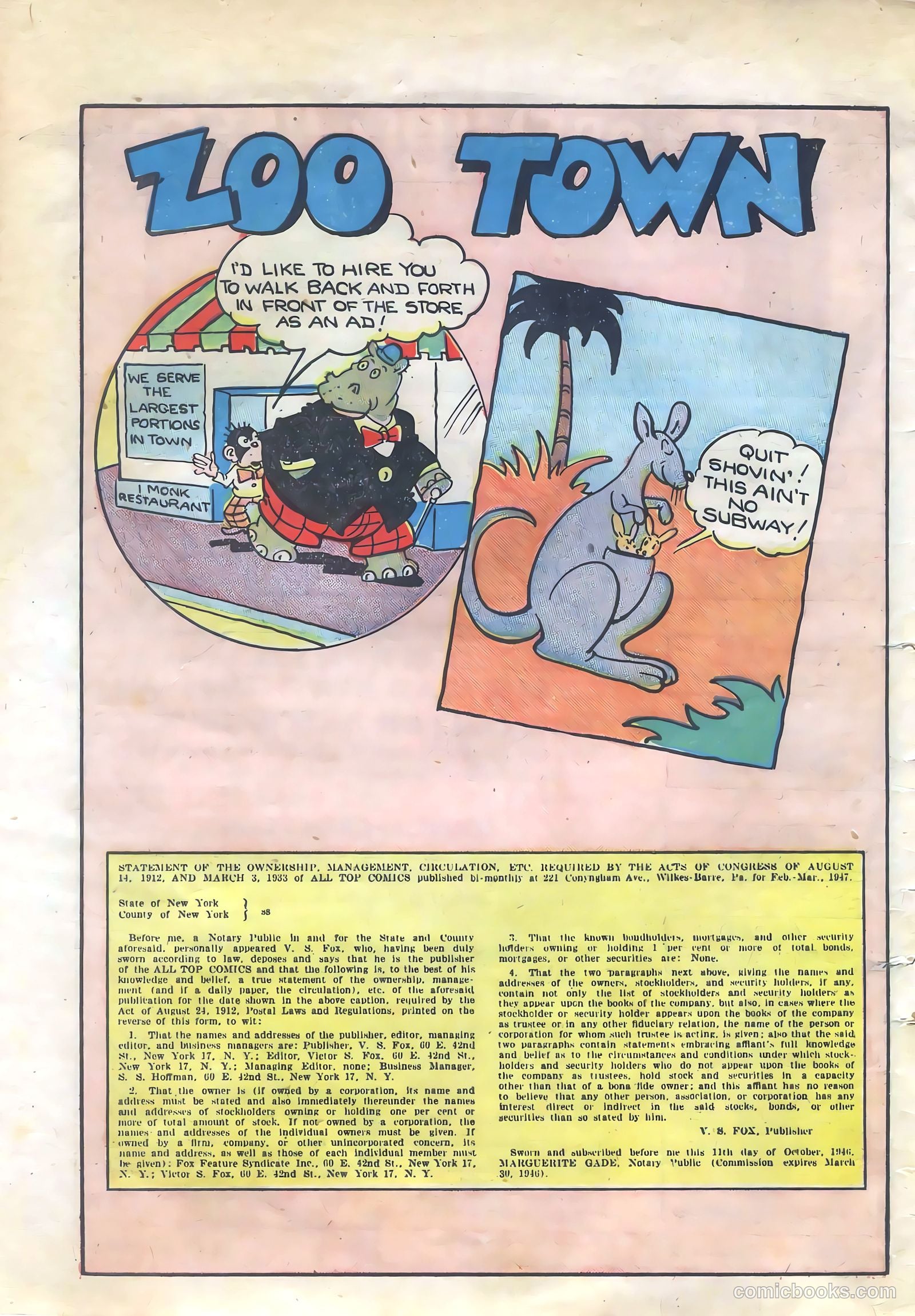 All Top Comics #5 (1947) — page 32 of 36