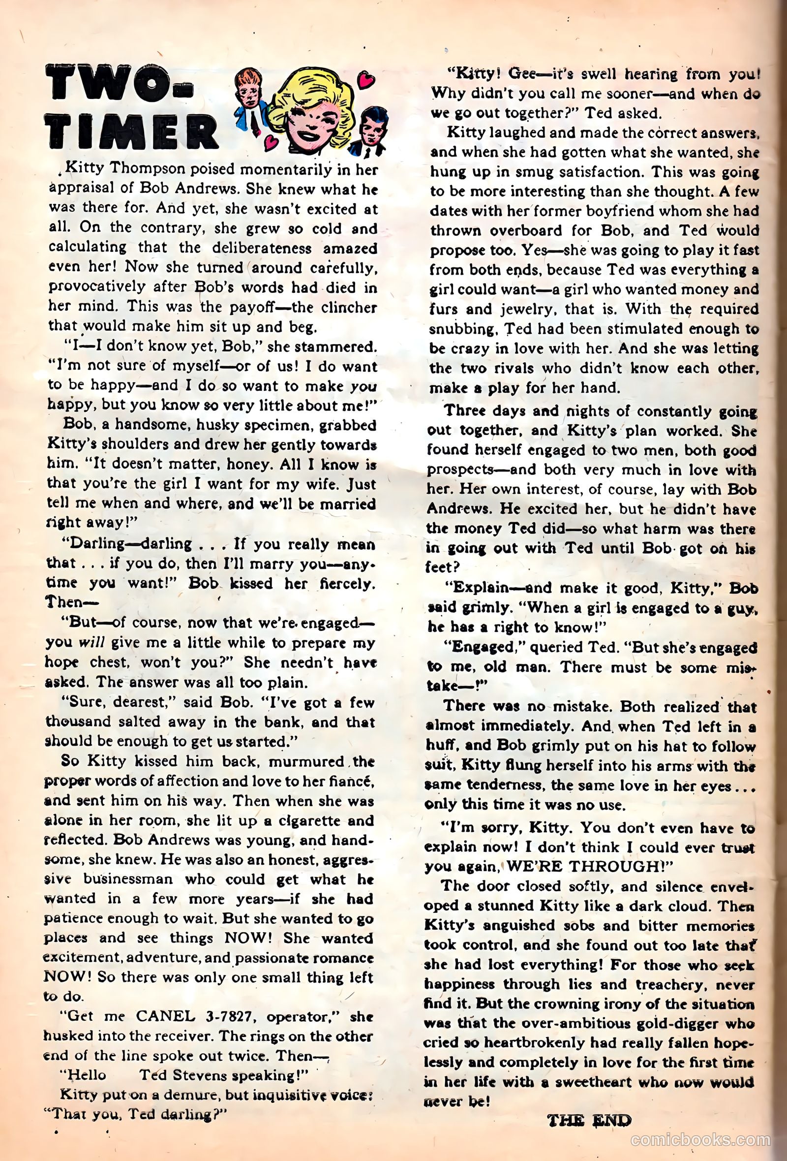All True Romance #12 (1953) — page 33 of 37