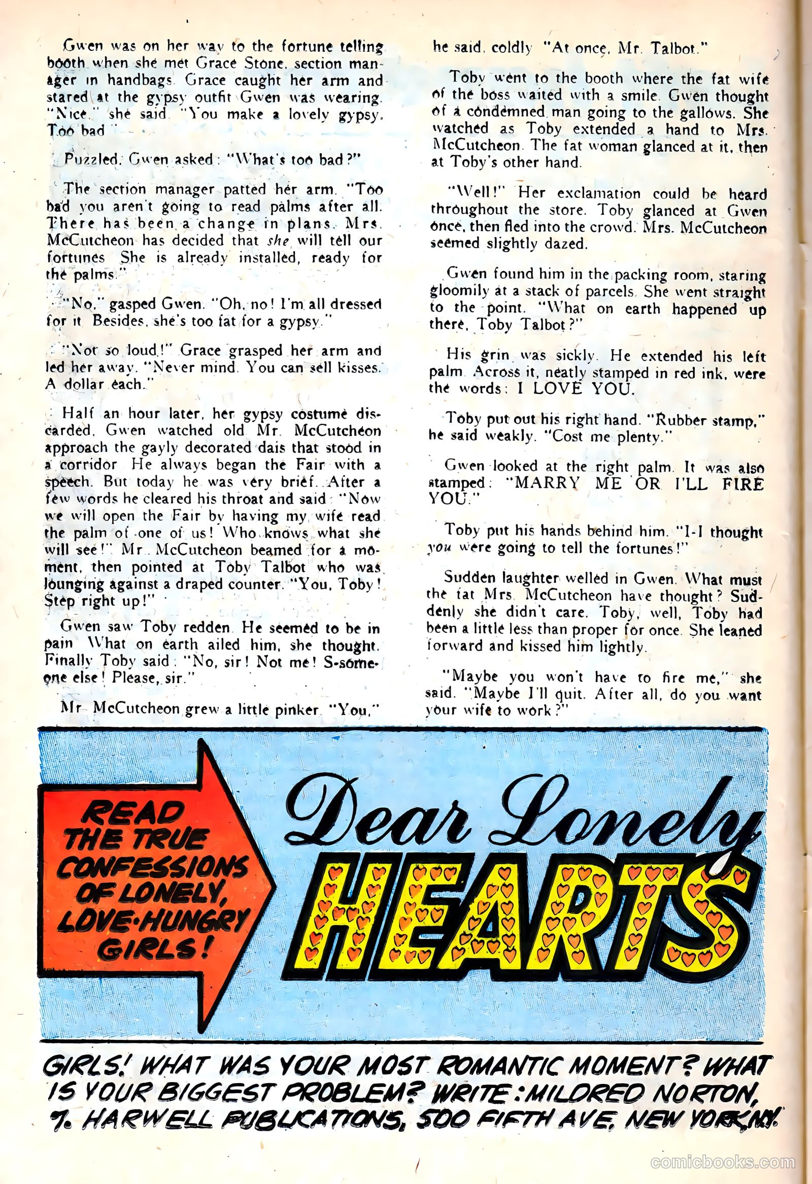 All True Romance #13 (1953) — page 12 of 37