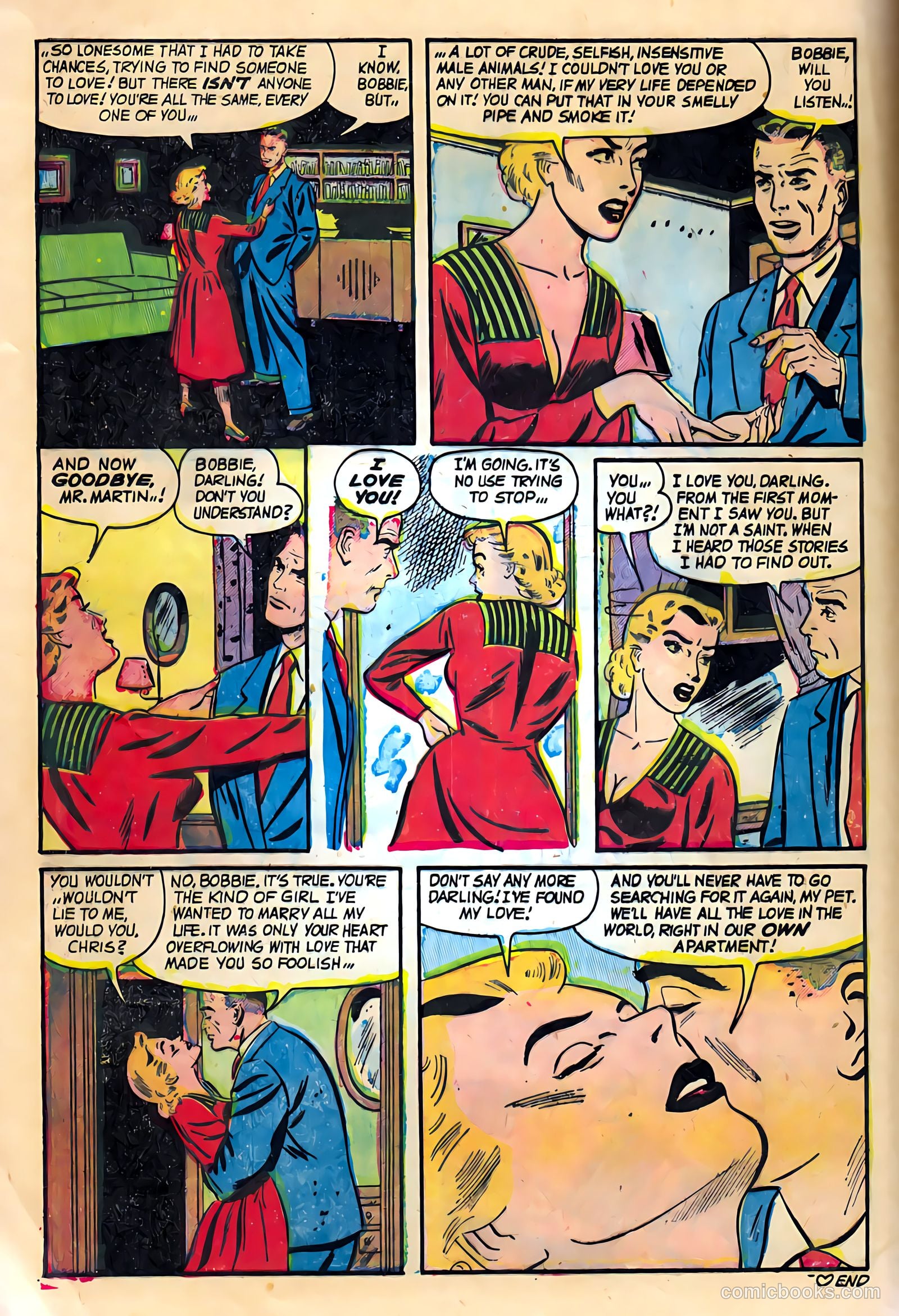 All True Romance #16 (1954) — page 8 of 36