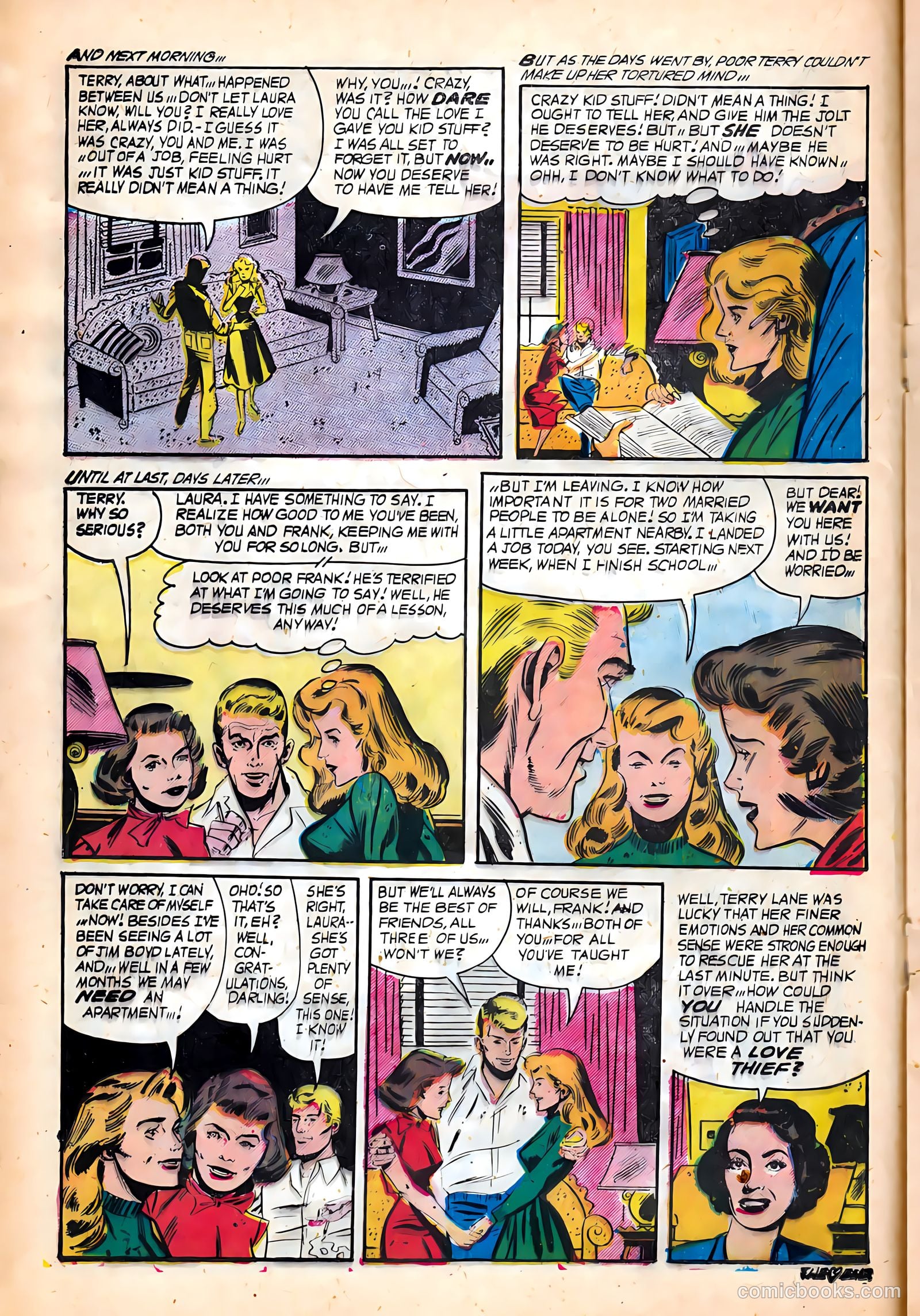 All True Romance #18 (1954) — page 16 of 36
