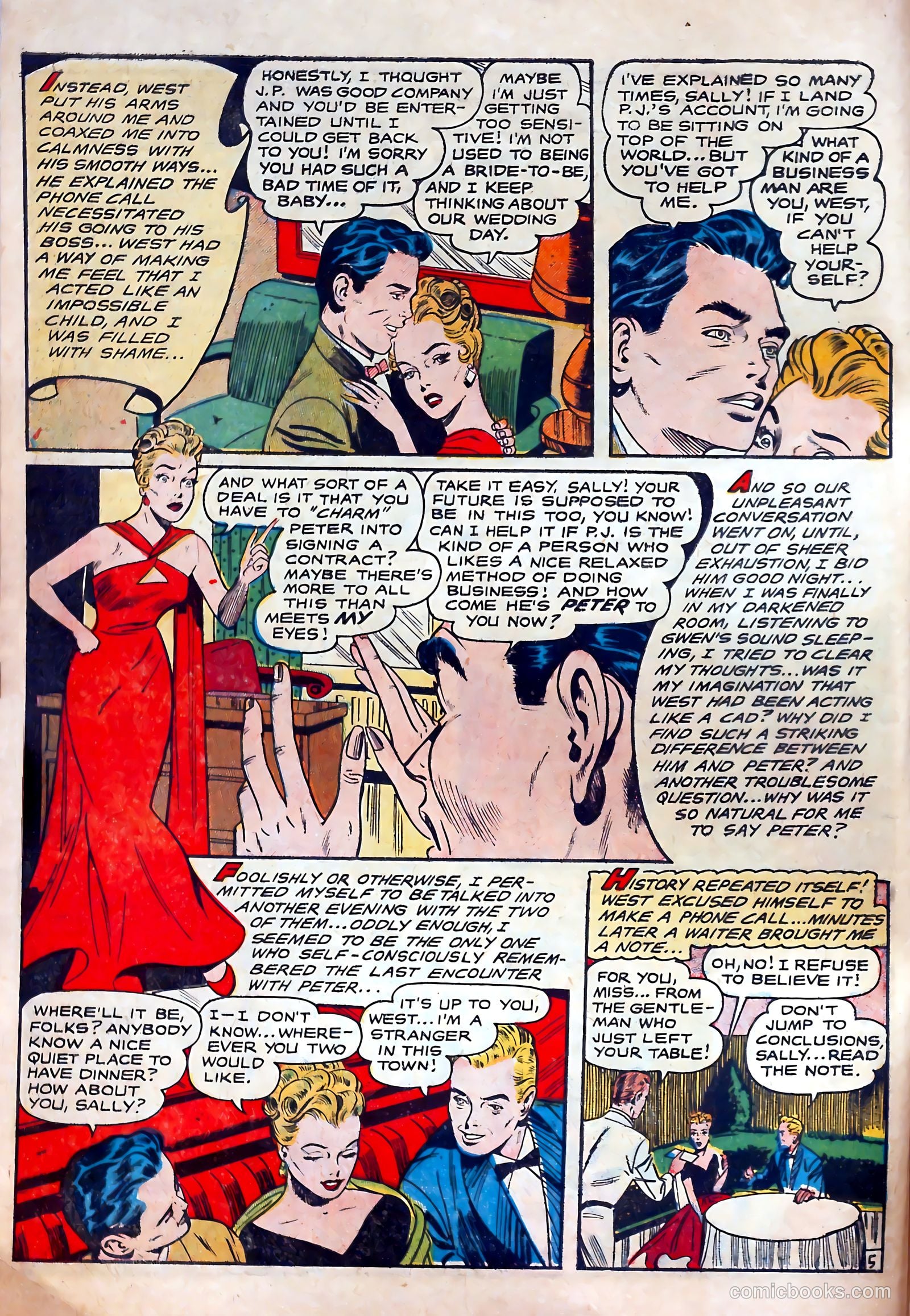 All True Romance #25 (1955) — page 8 of 36