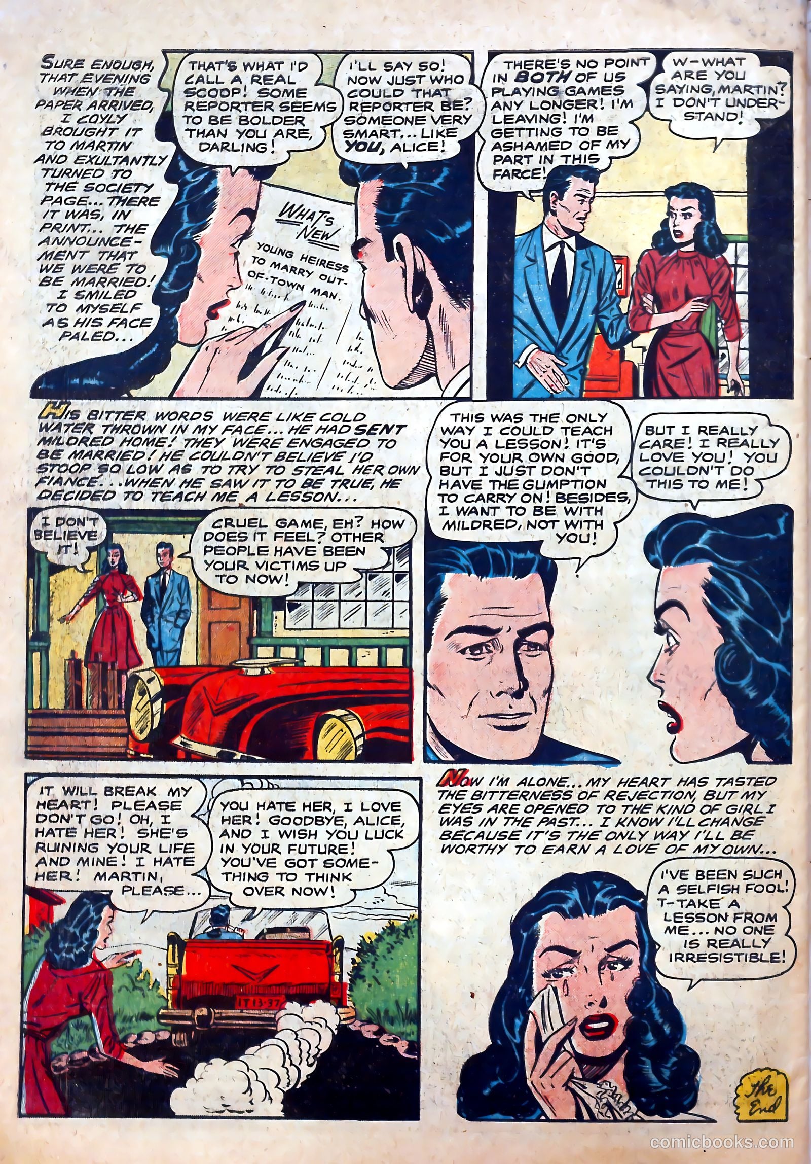 All True Romance #25 (1955) — page 34 of 36