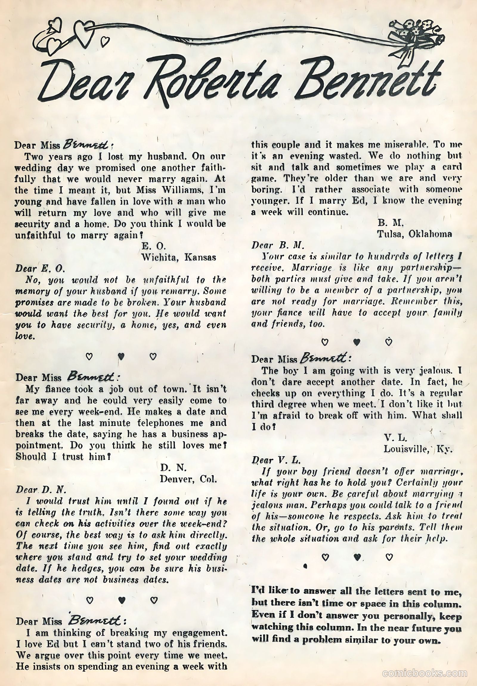 All True Romance #30 (1957) — page 11 of 36