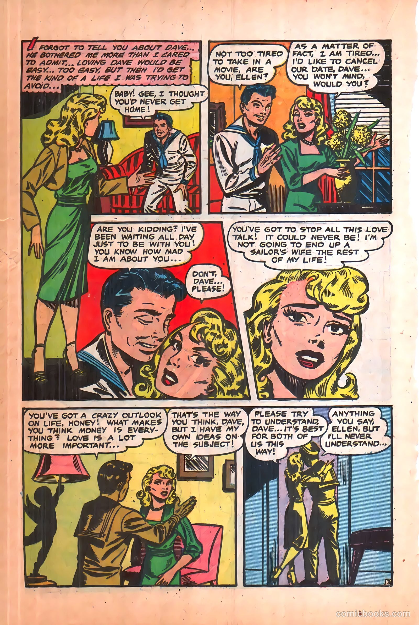 All True Romance #9 (1953) — page 22 of 36