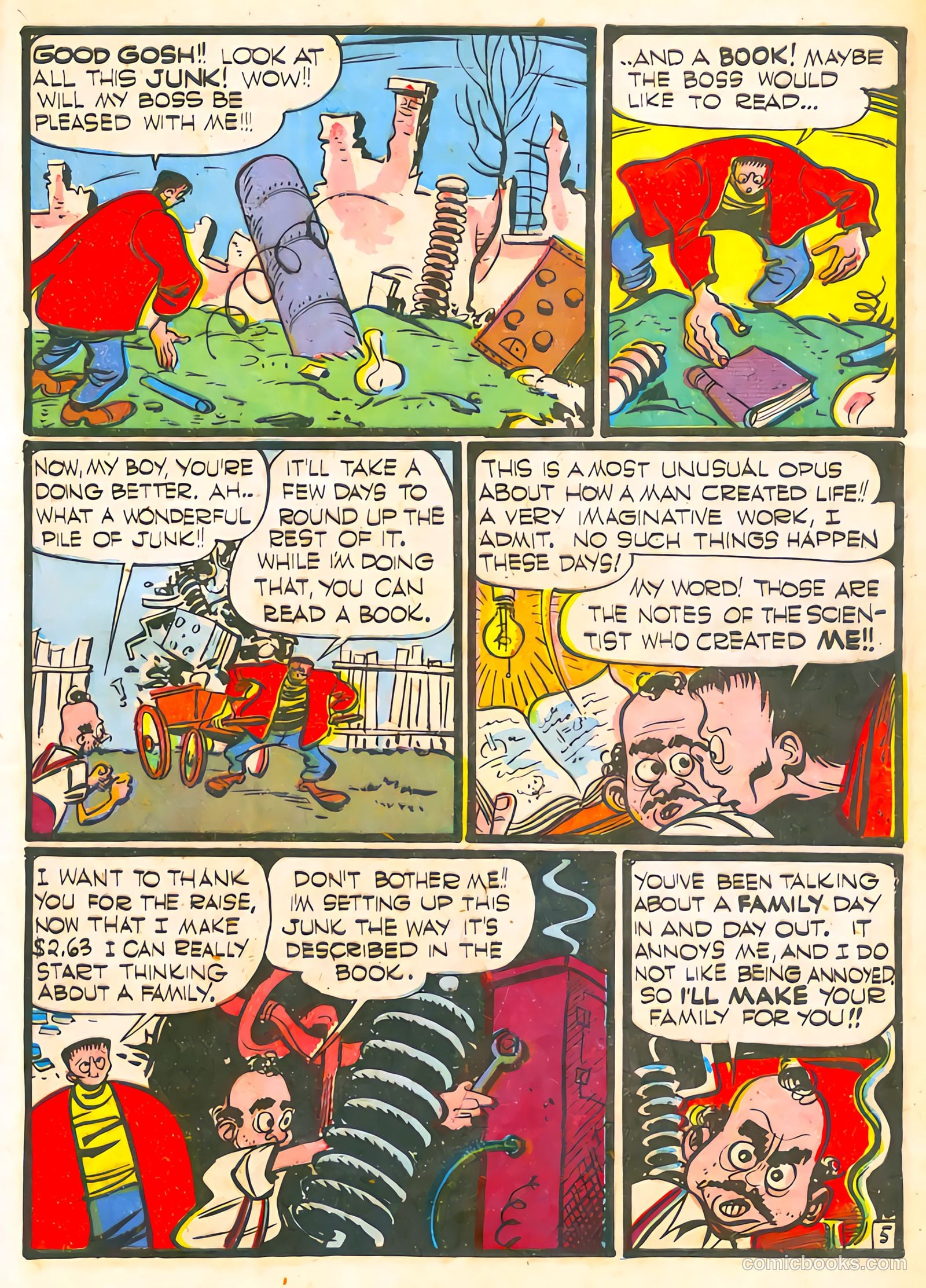 Frankenstein #3 (1946) — page 6 of 44