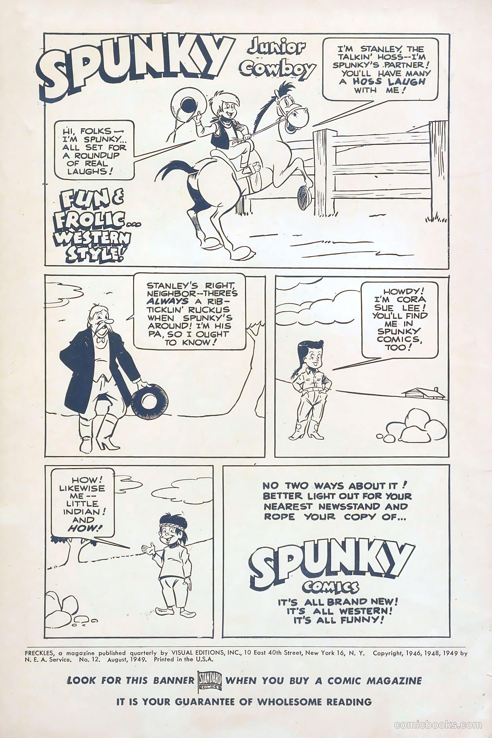 Freckles and His Friends #12 (1949) — page 2 of 36