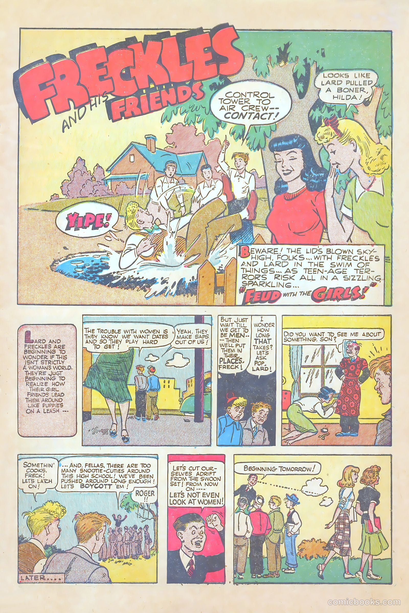 Freckles and His Friends #12 (1949) — page 3 of 36