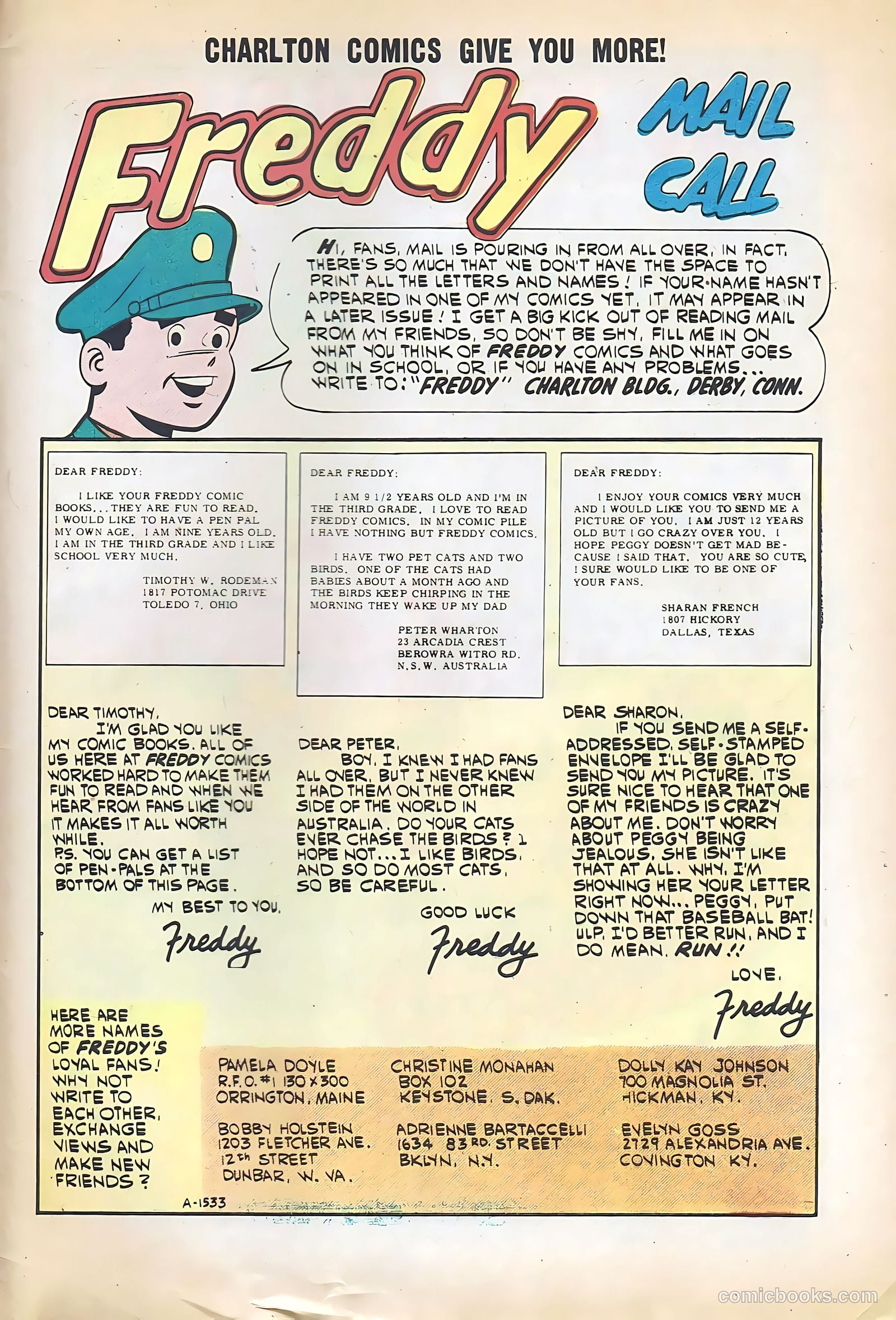 Freddy #34 (1962) — page 33 of 36