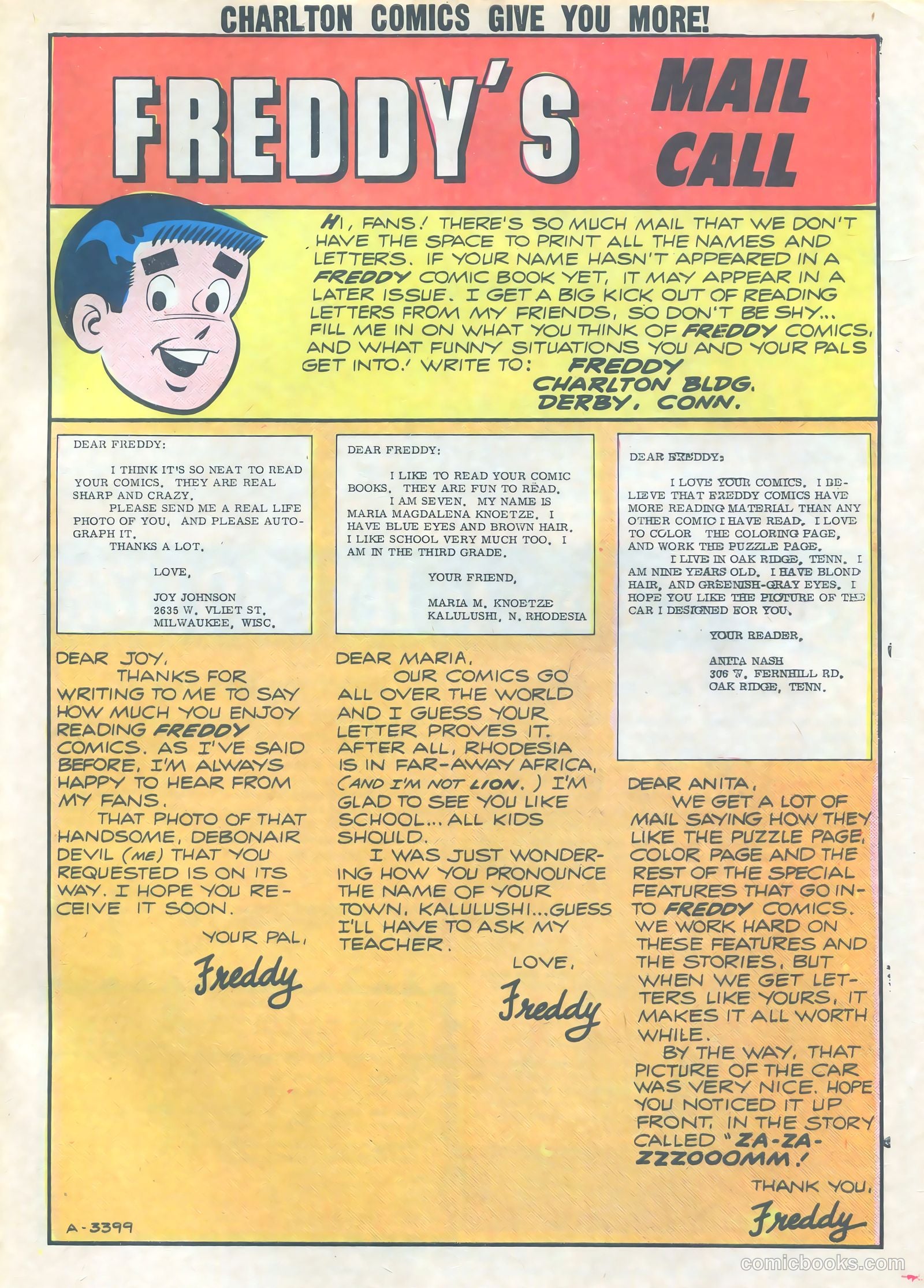 Freddy #44 (1964) — page 33 of 36