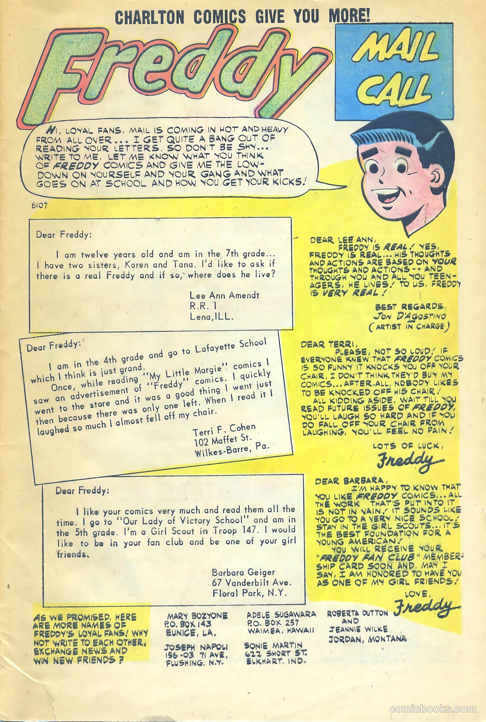 Freddy #5 (1958) — page 33 of 36