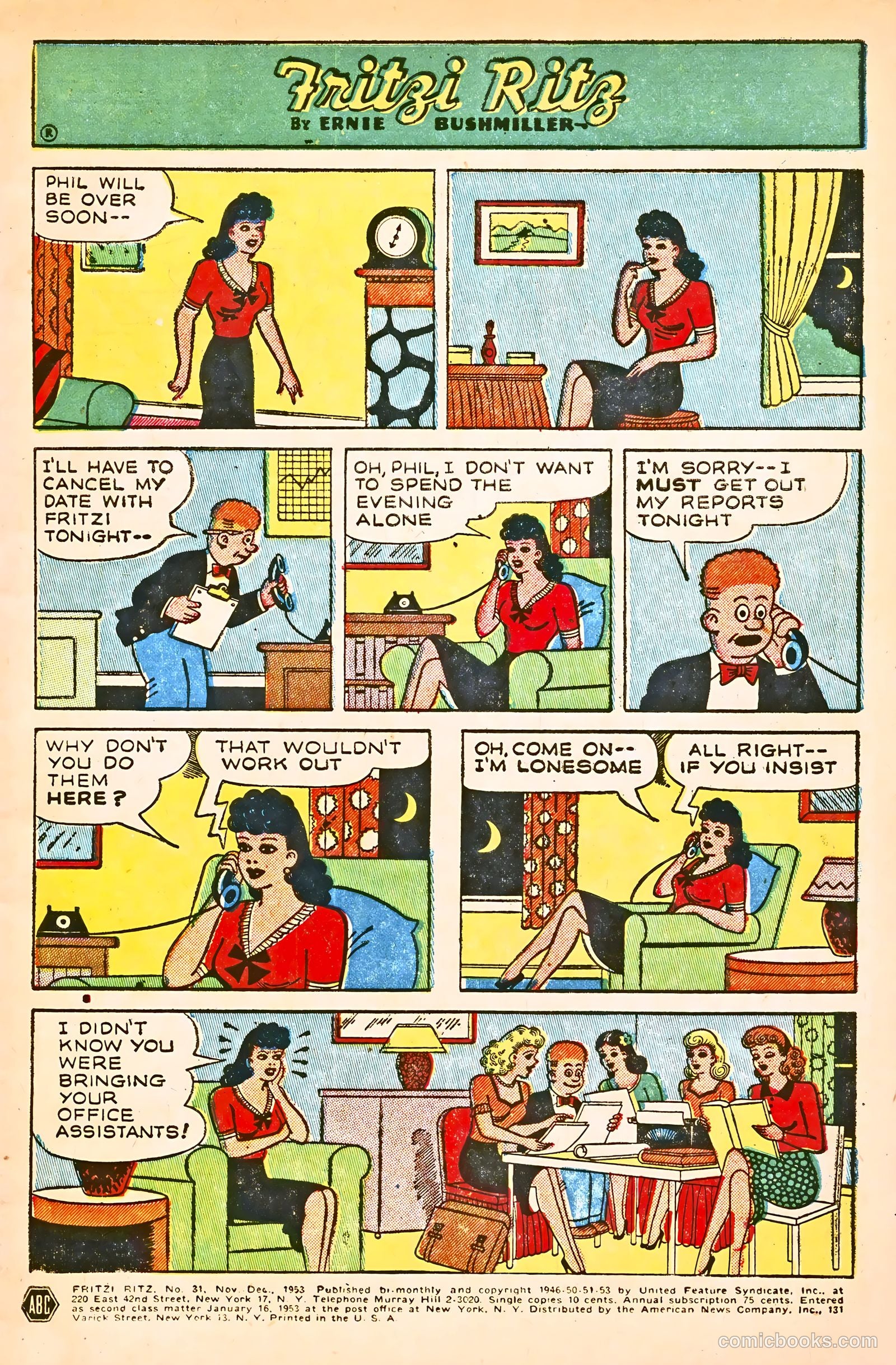Fritzi Ritz #31 (1953) — page 3 of 33
