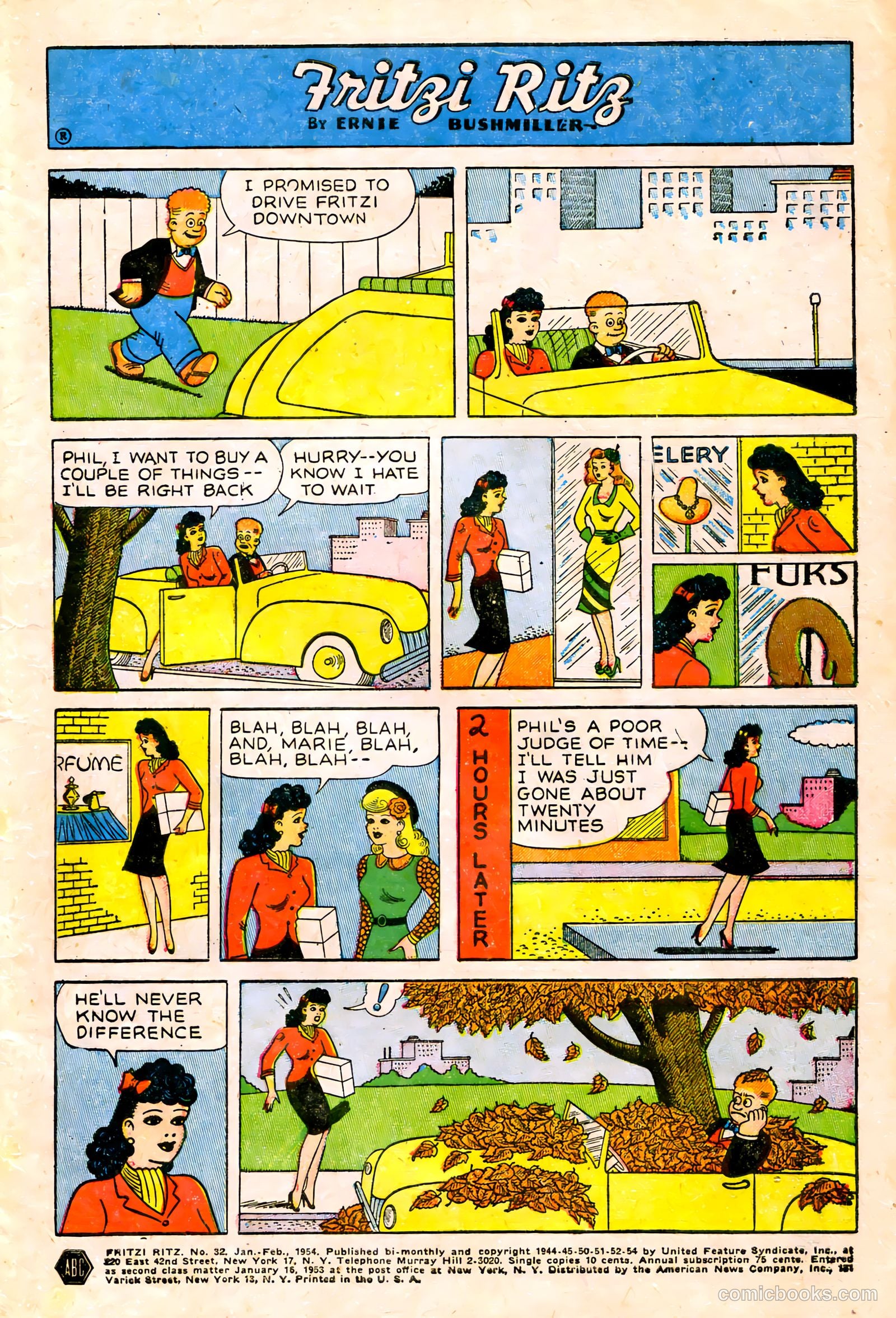 Fritzi Ritz #32 (1954) — page 3 of 27