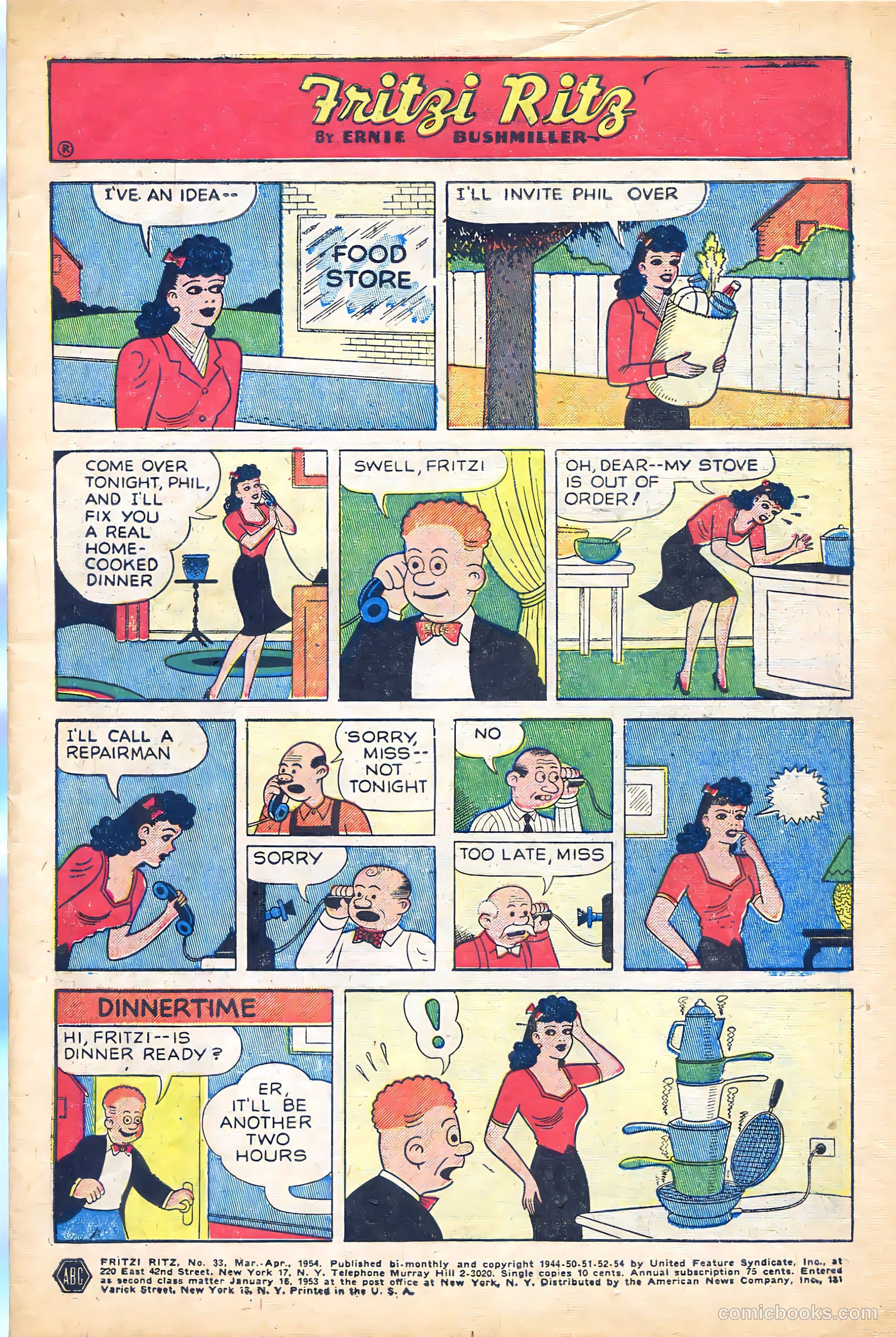 Fritzi Ritz #33 (1954) — page 3 of 28