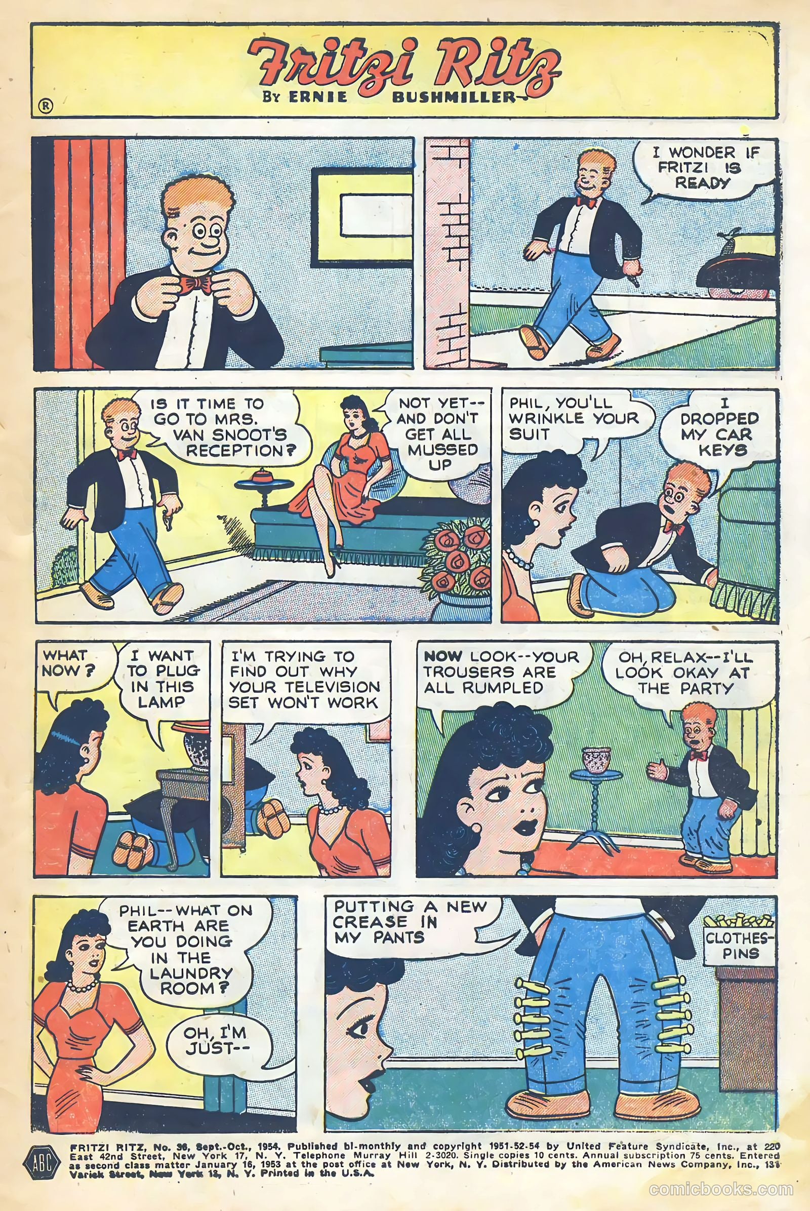 Fritzi Ritz #36 (1954) — page 3 of 29