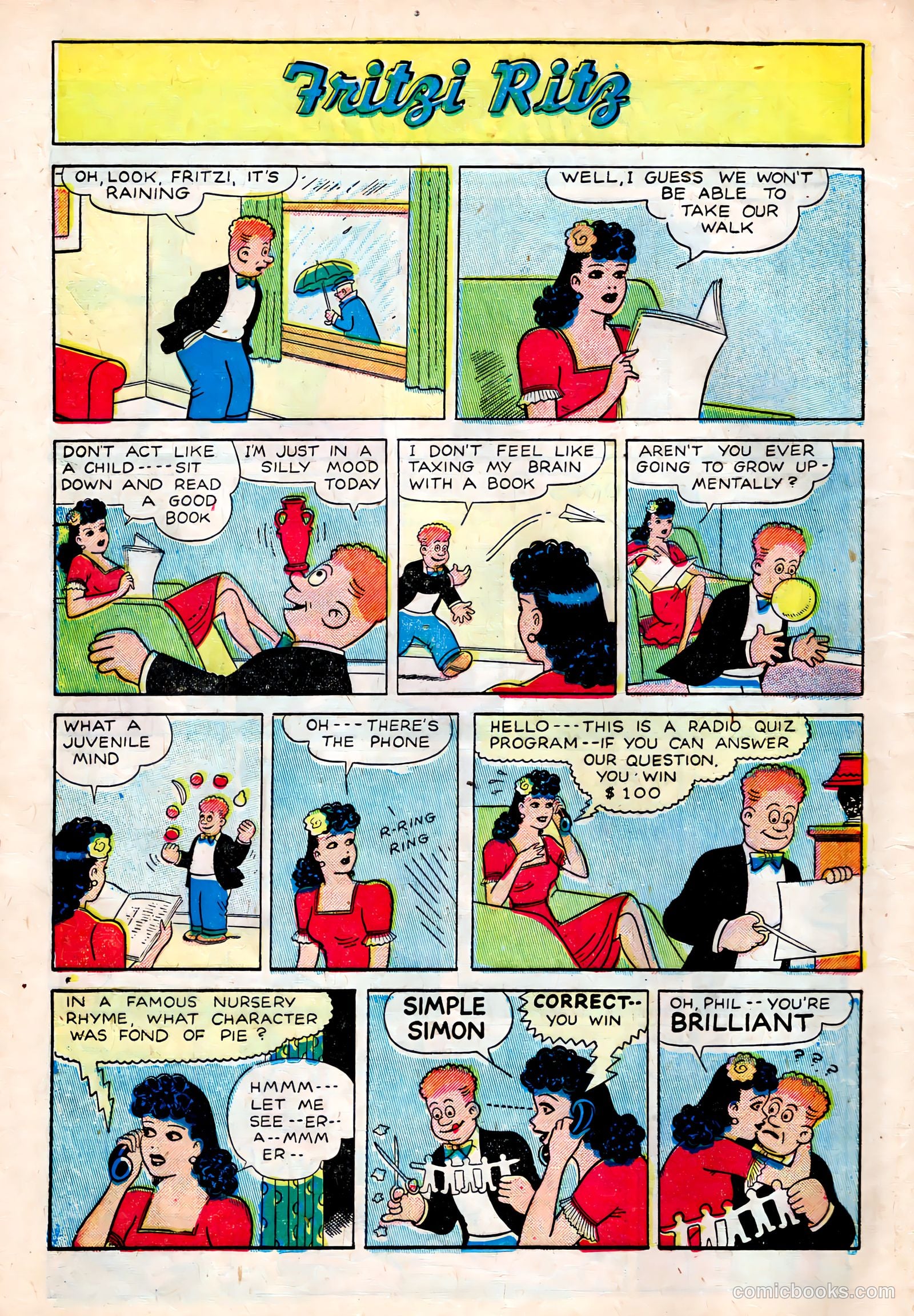 Fritzi Ritz #47 (1956) — page 14 of 27