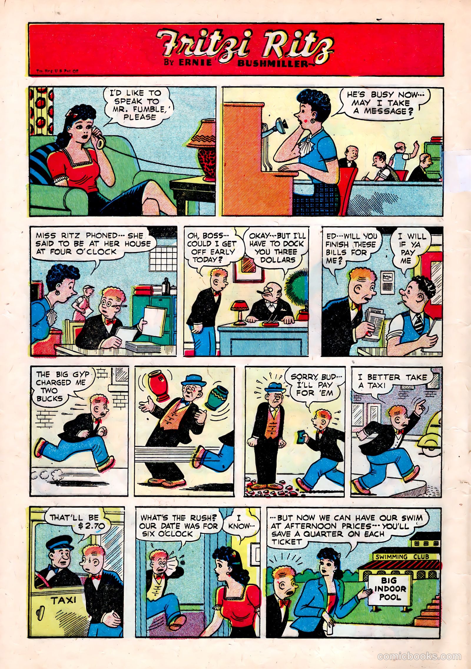 Fritzi Ritz #47 (1956) — page 16 of 27