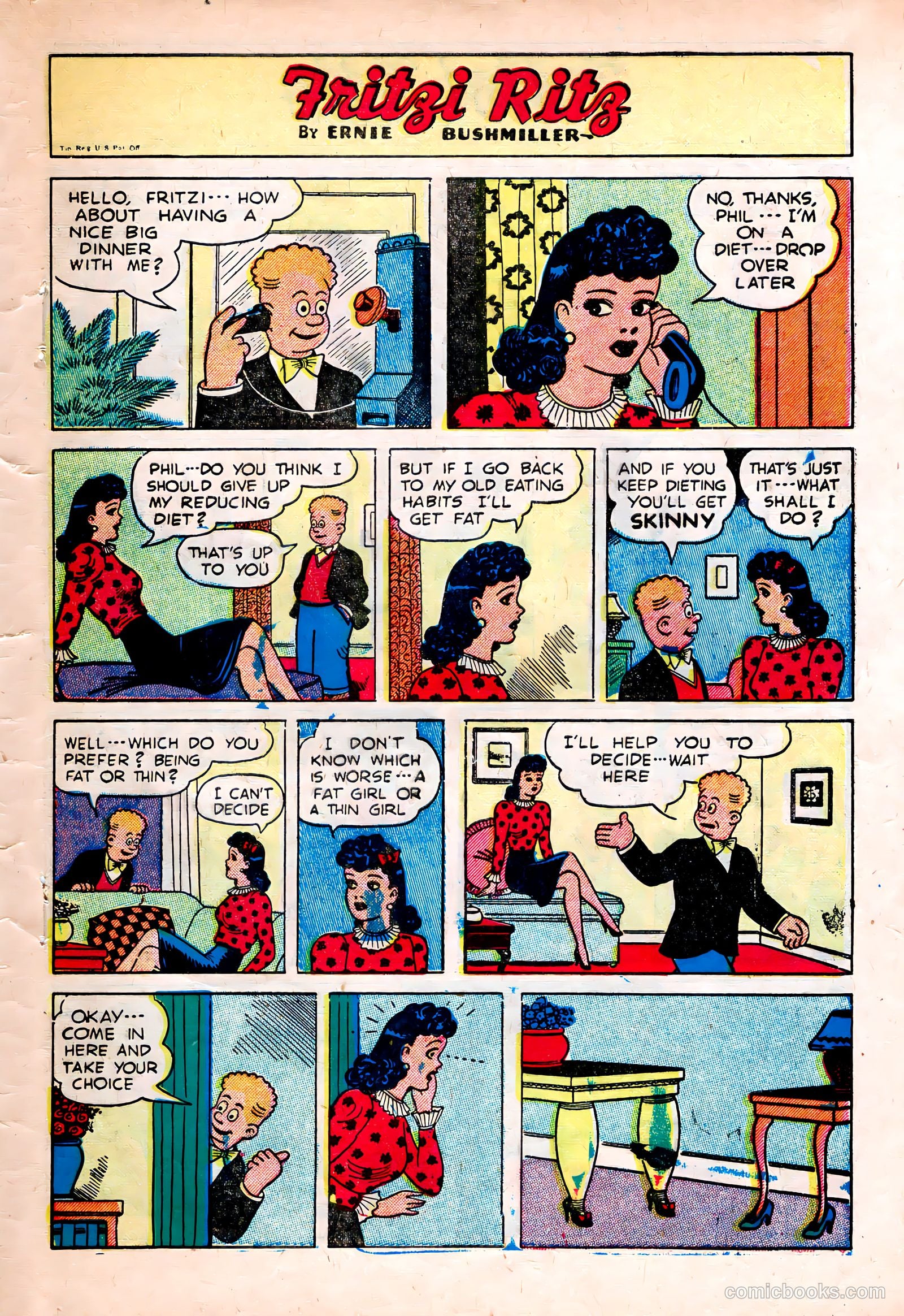 Fritzi Ritz #47 (1956) — page 22 of 27