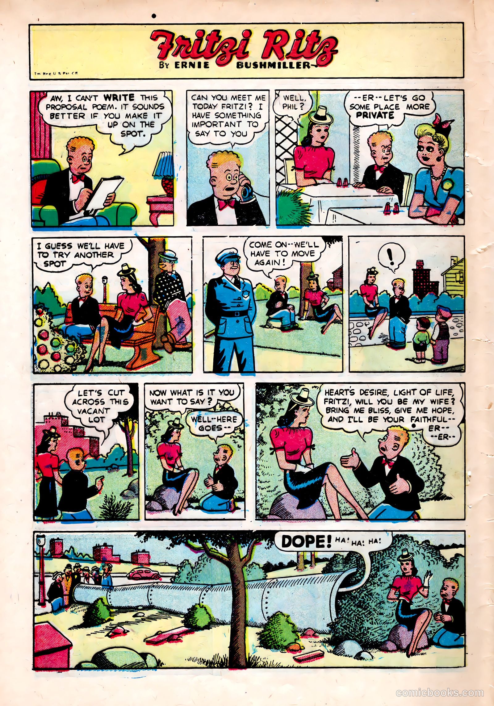 Fritzi Ritz #47 (1956) — page 23 of 27