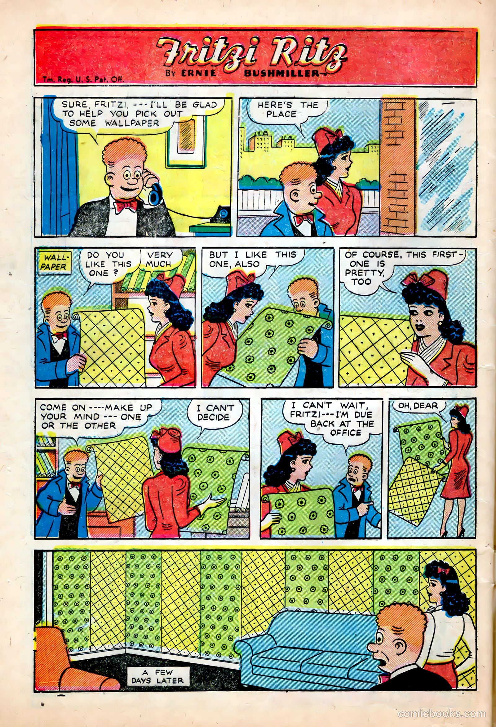 Fritzi Ritz #48 (1956) — page 21 of 27