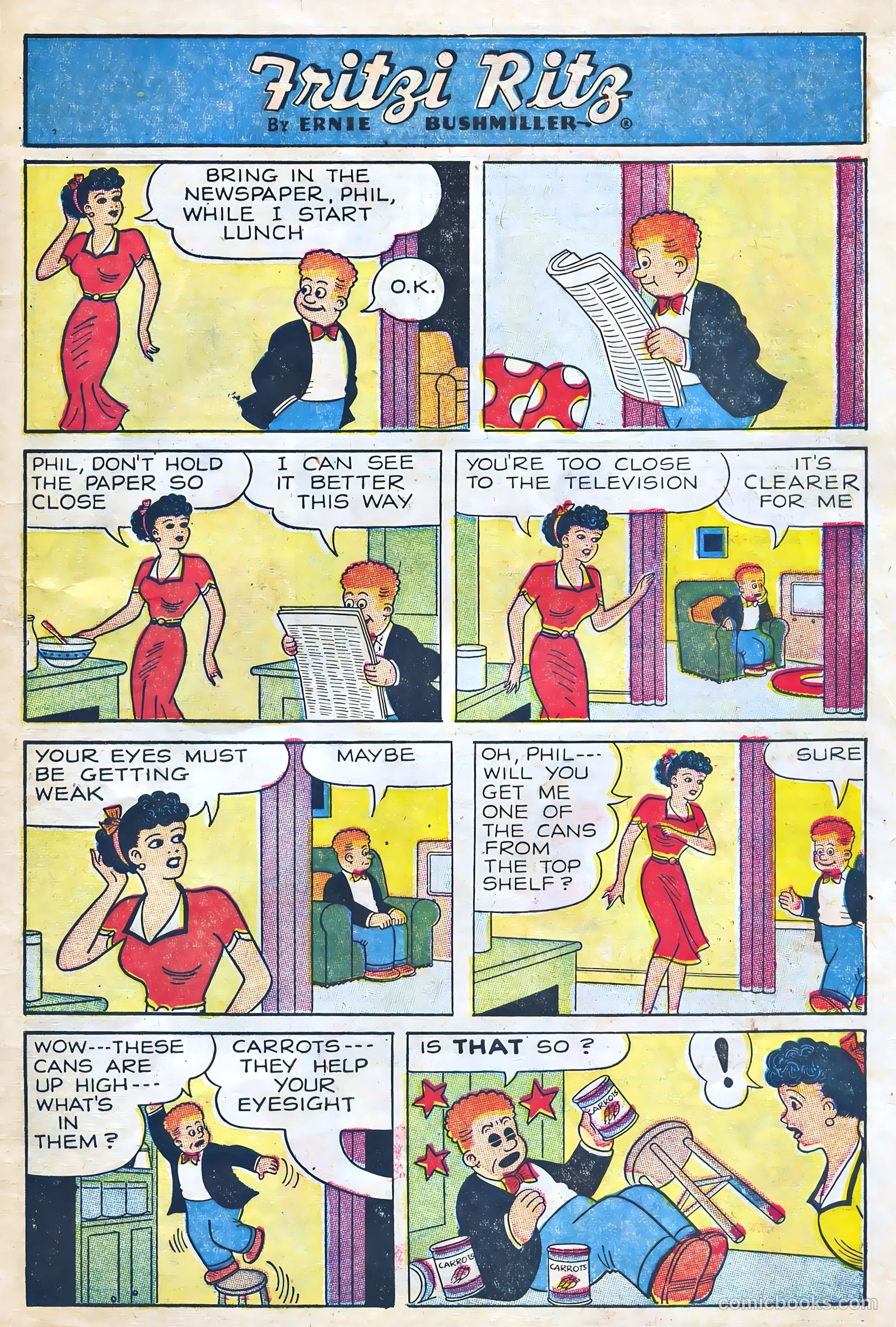 Fritzi Ritz #49 (1956) — page 9 of 28