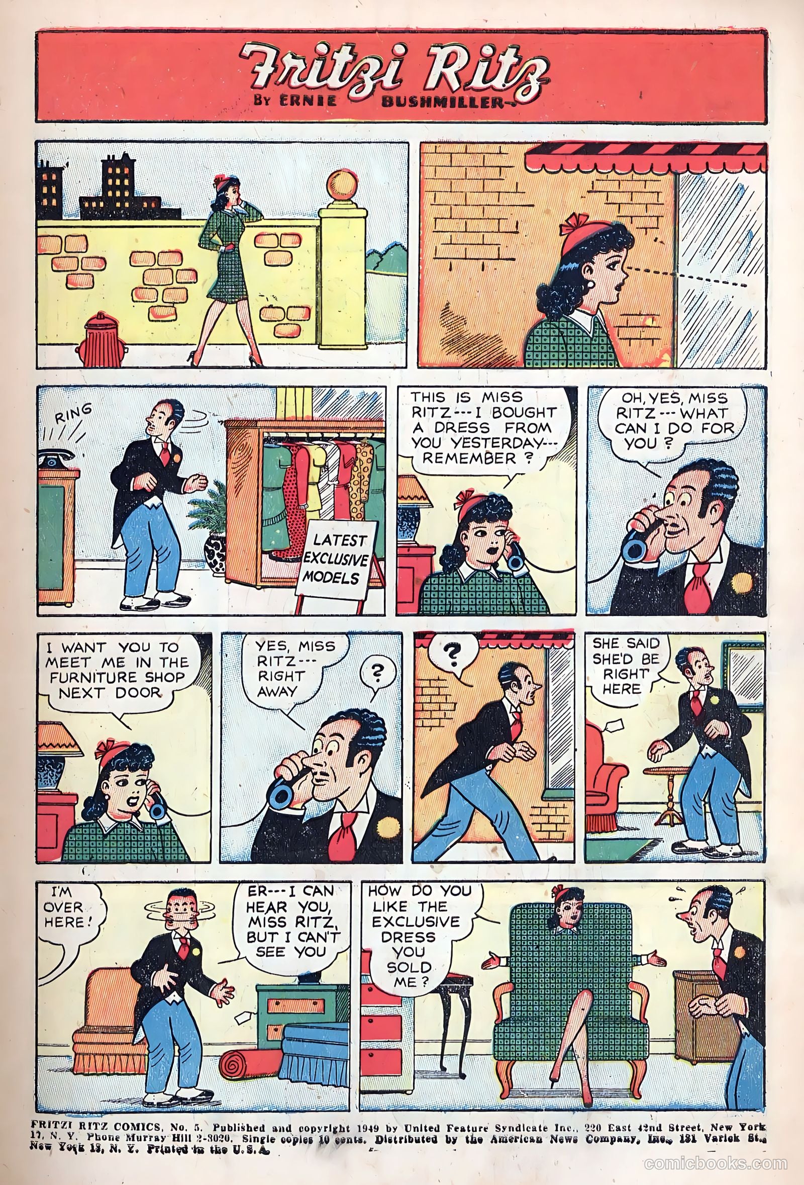 Fritzi Ritz #5 (1949) — page 3 of 36