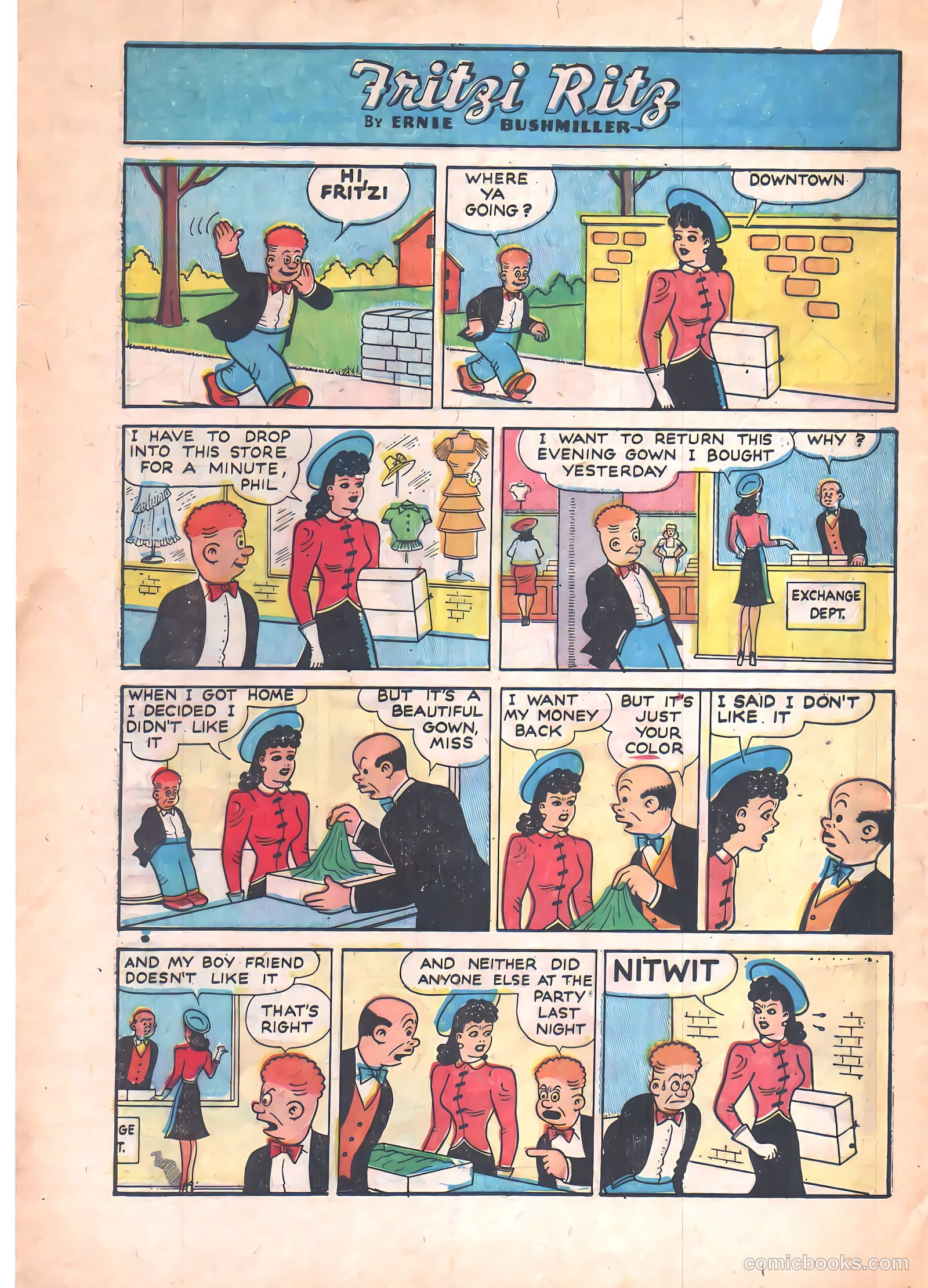 Fritzi Ritz #51 (1957) — page 16 of 30