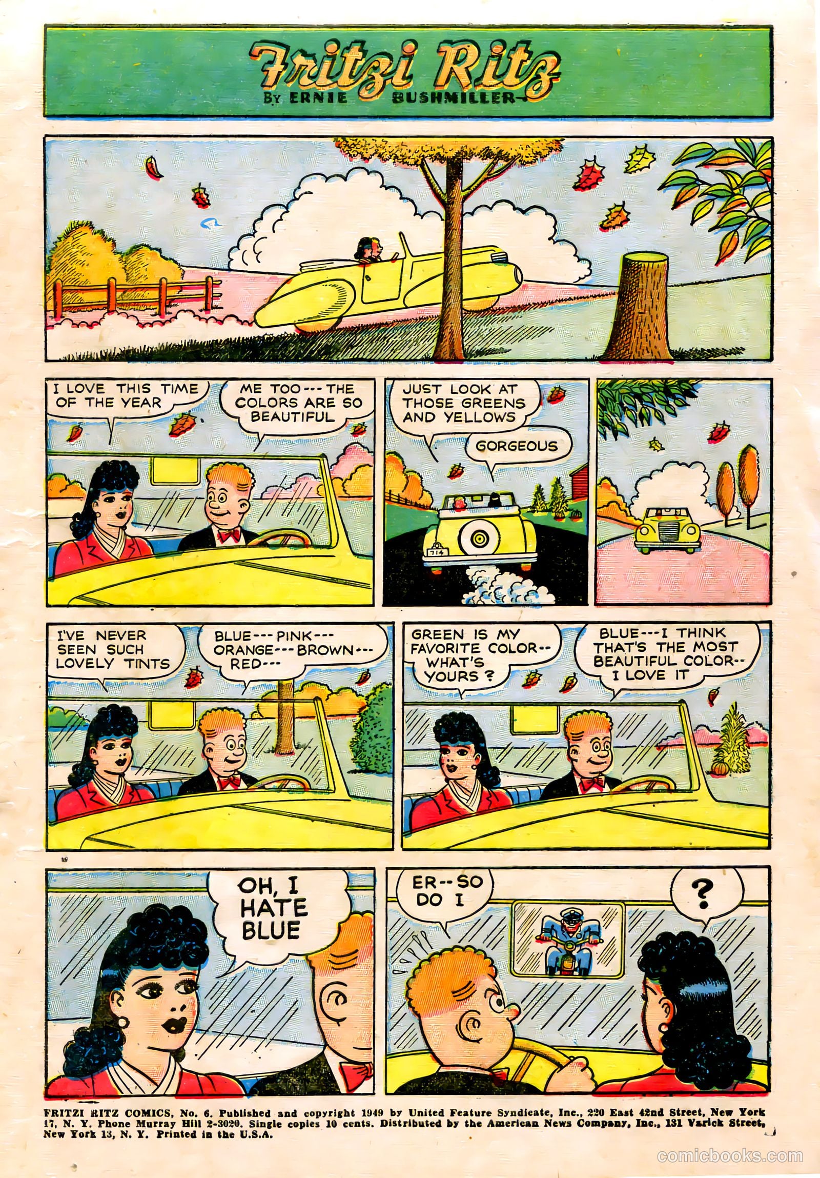 Fritzi Ritz #6 (1949) — page 3 of 36