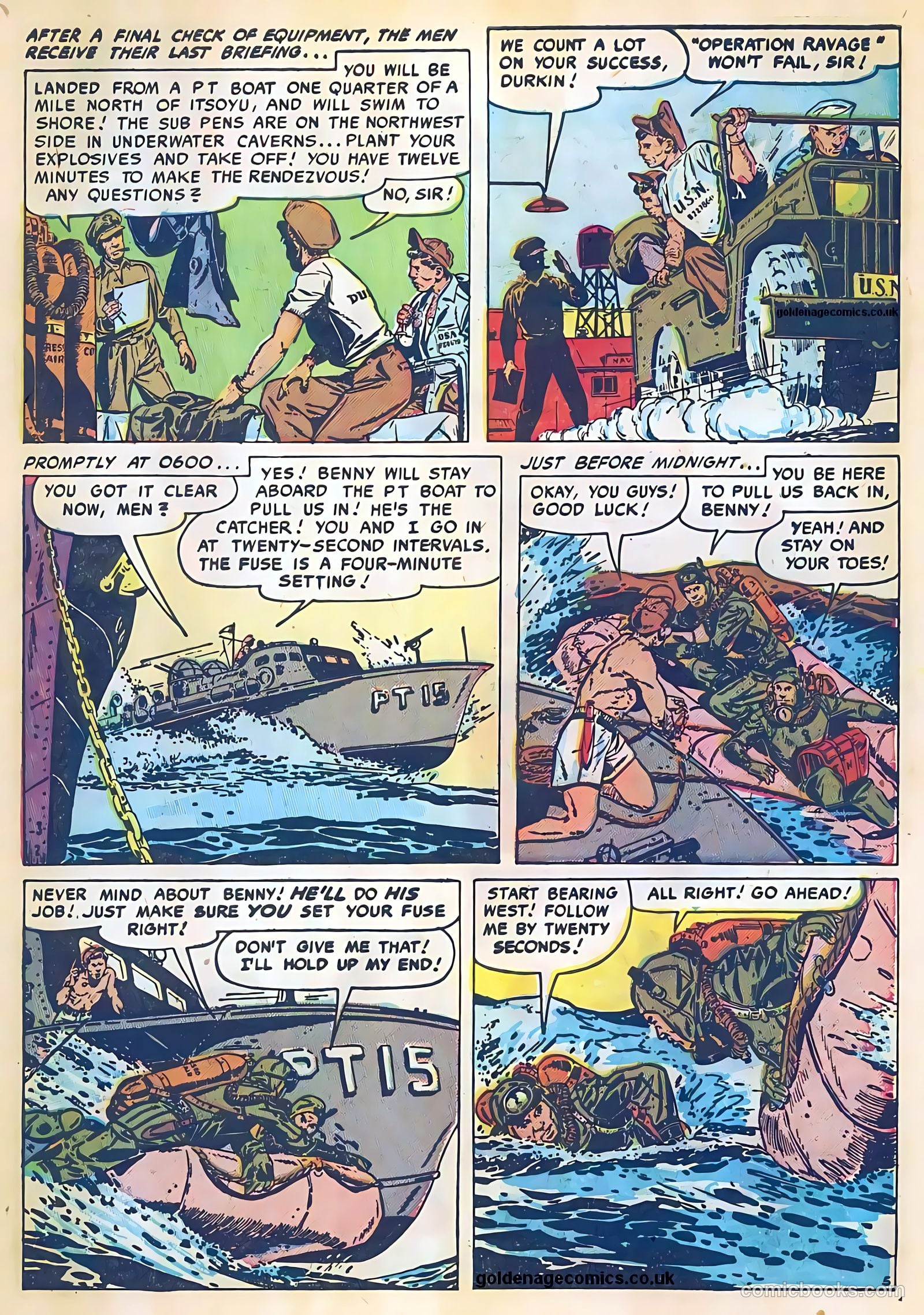 Frogman Comics #1 (1952) — page 7 of 36