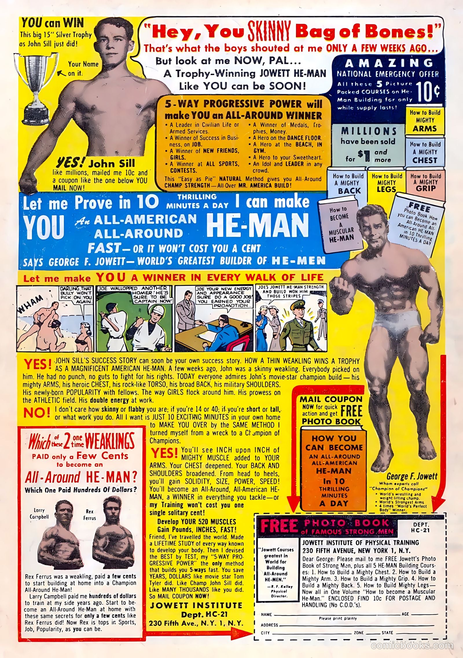 Frogman Comics #1 (1952) — page 36 of 36