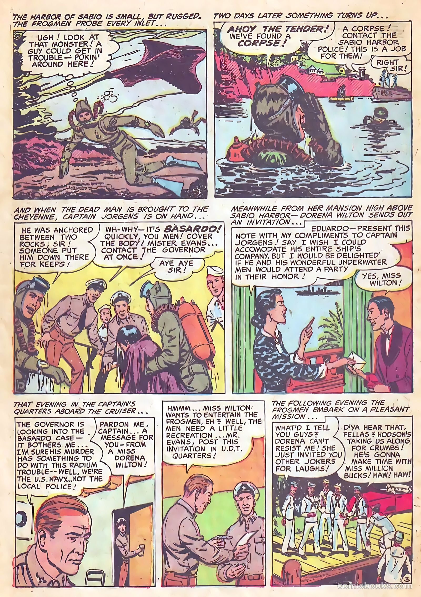 Frogman Comics #10 (1953) — page 16 of 36