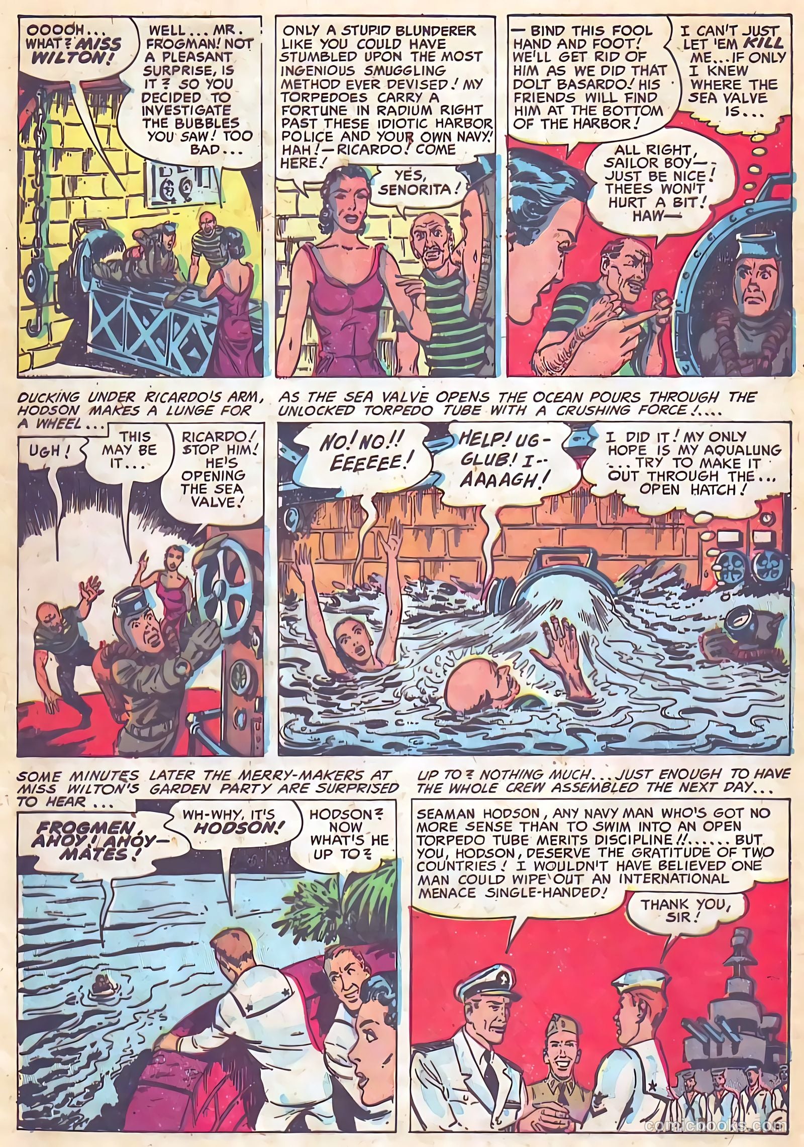 Frogman Comics #10 (1953) — page 20 of 36