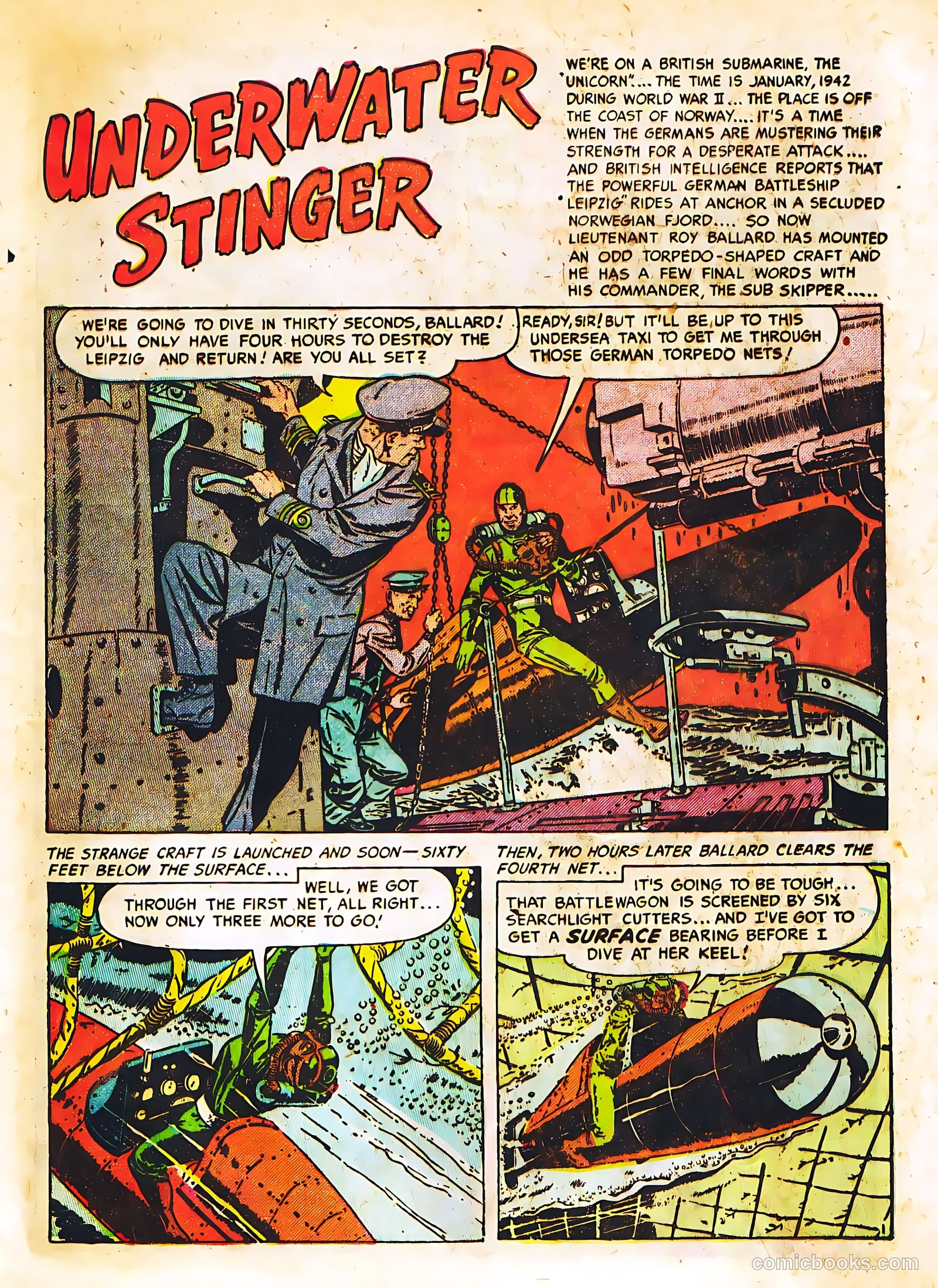 Frogman Comics #2 (1952) — page 9 of 36