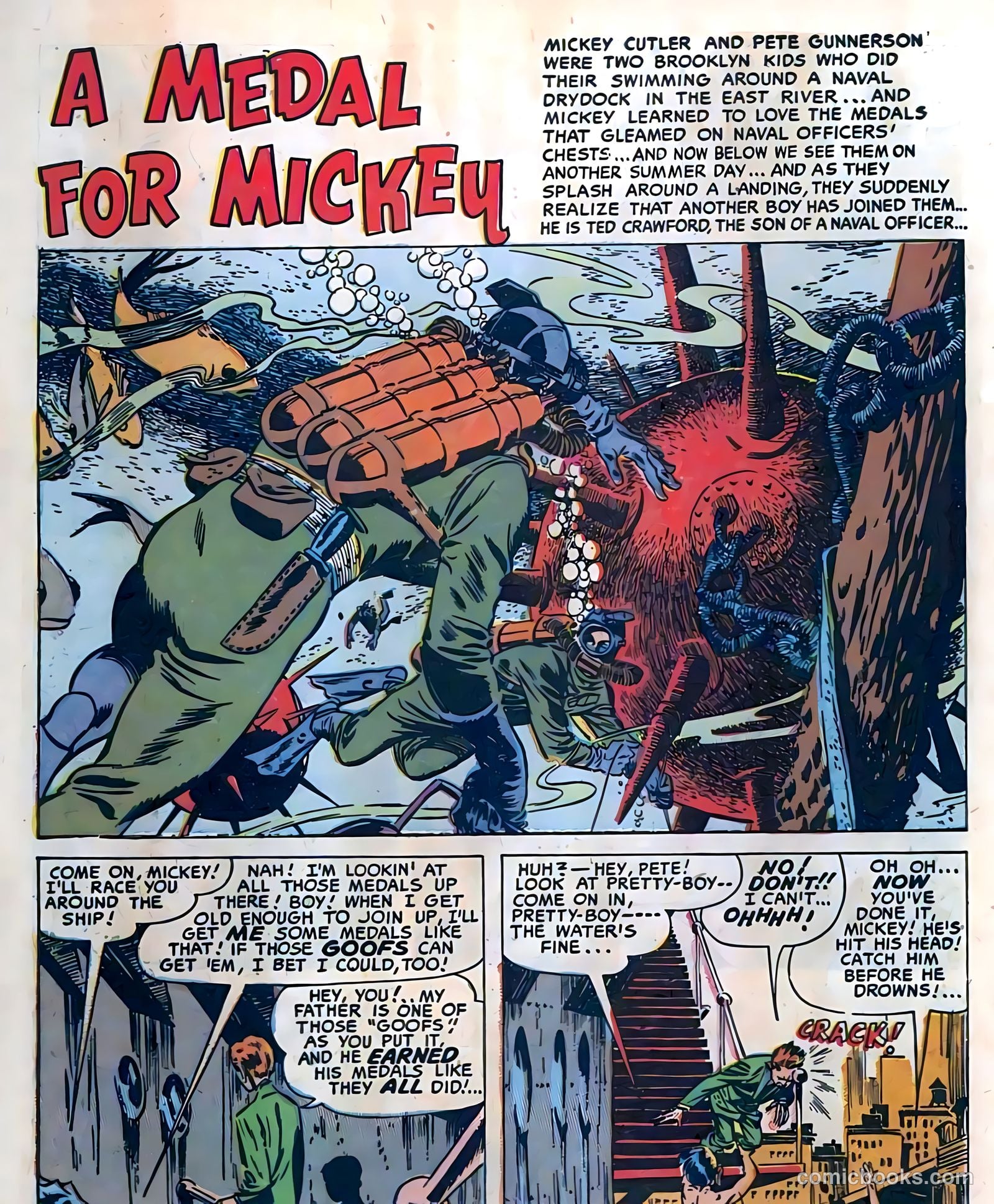Frogman Comics #3 (1952) — page 3 of 36