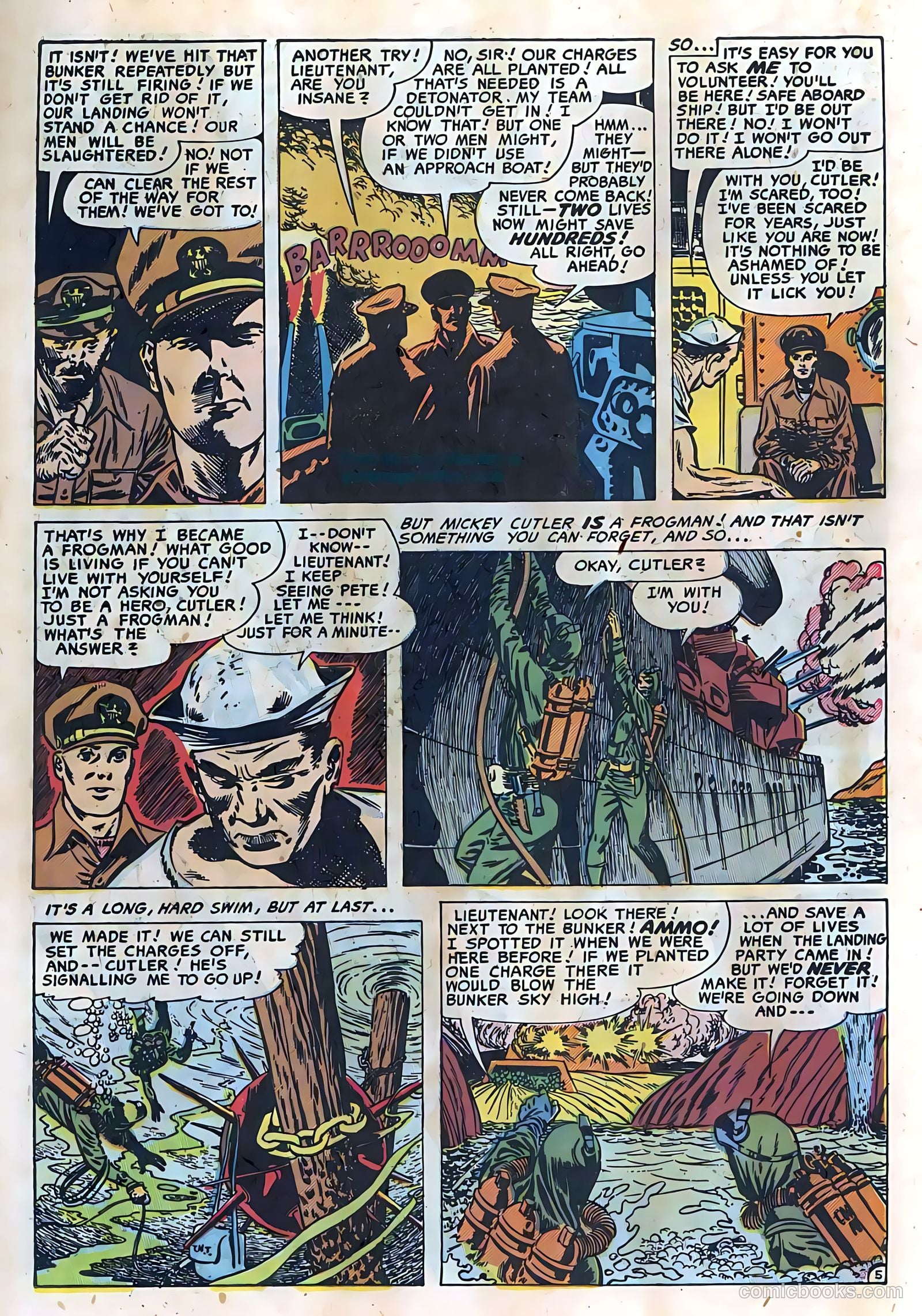 Frogman Comics #3 (1952) — page 7 of 36