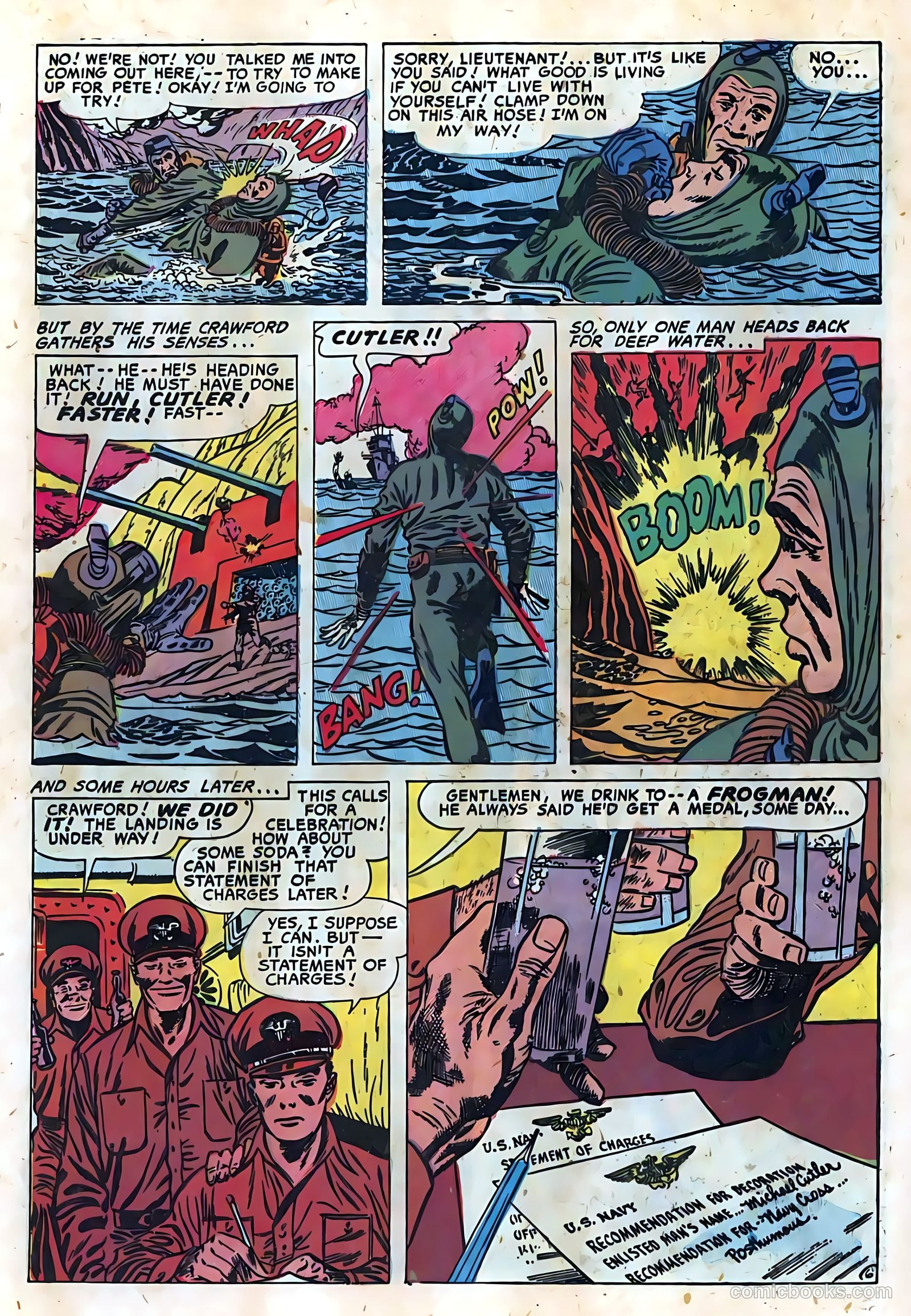 Frogman Comics #3 (1952) — page 8 of 36