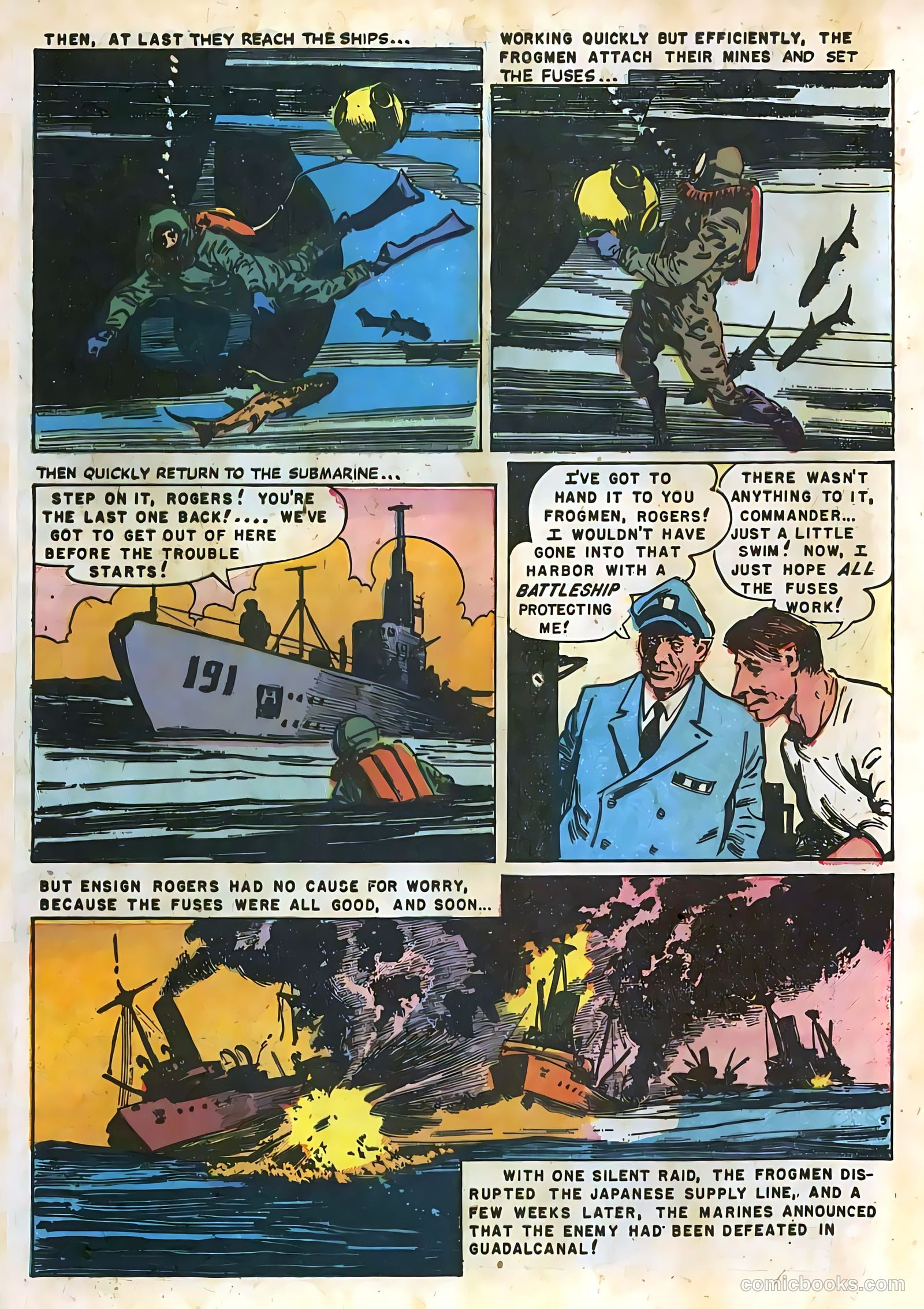 Frogman Comics #3 (1952) — page 13 of 36