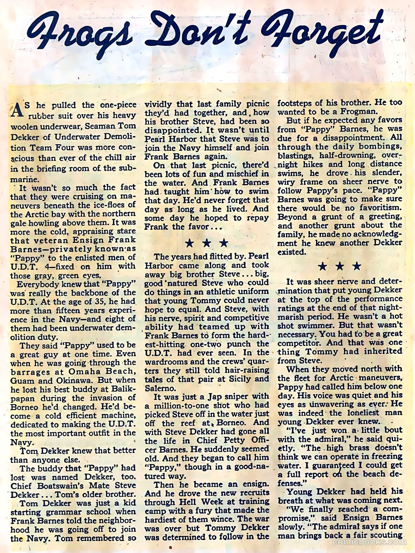 Frogman Comics #3 (1952) — page 22 of 36