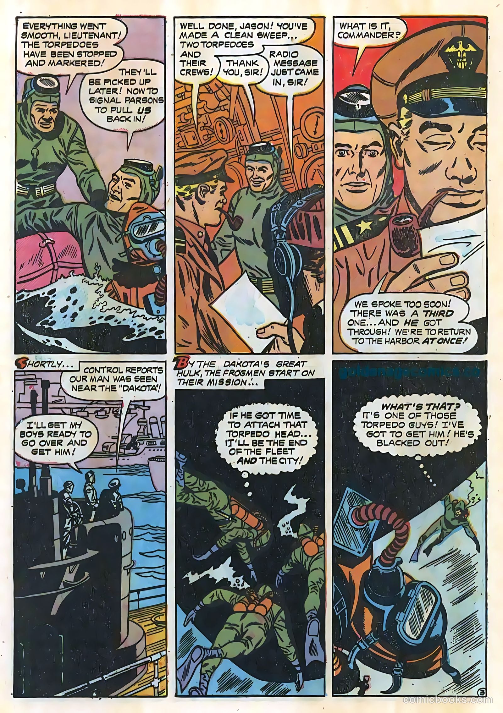 Frogman Comics #3 (1952) — page 32 of 36