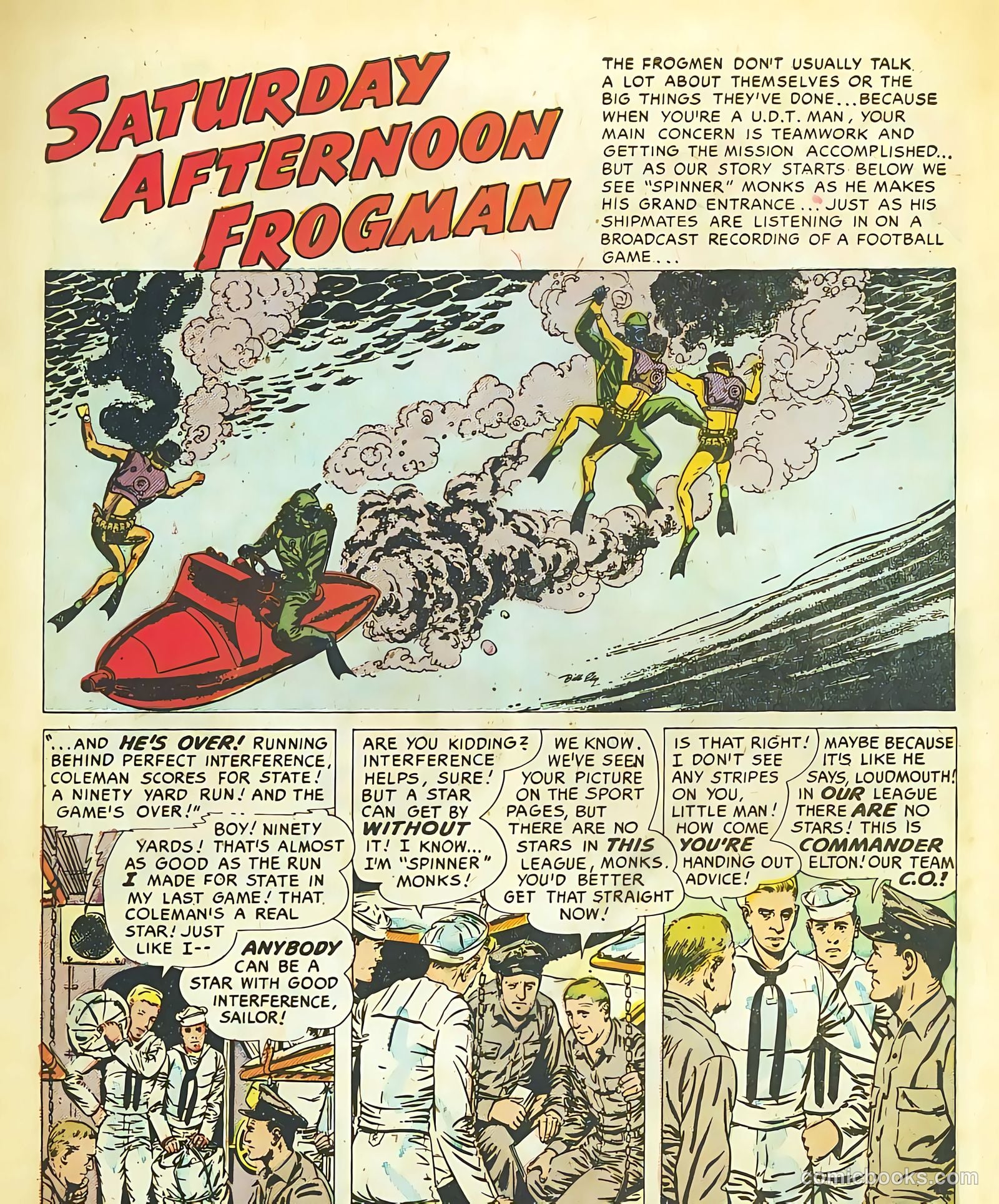 Frogman Comics #4 (1952) — page 3 of 36