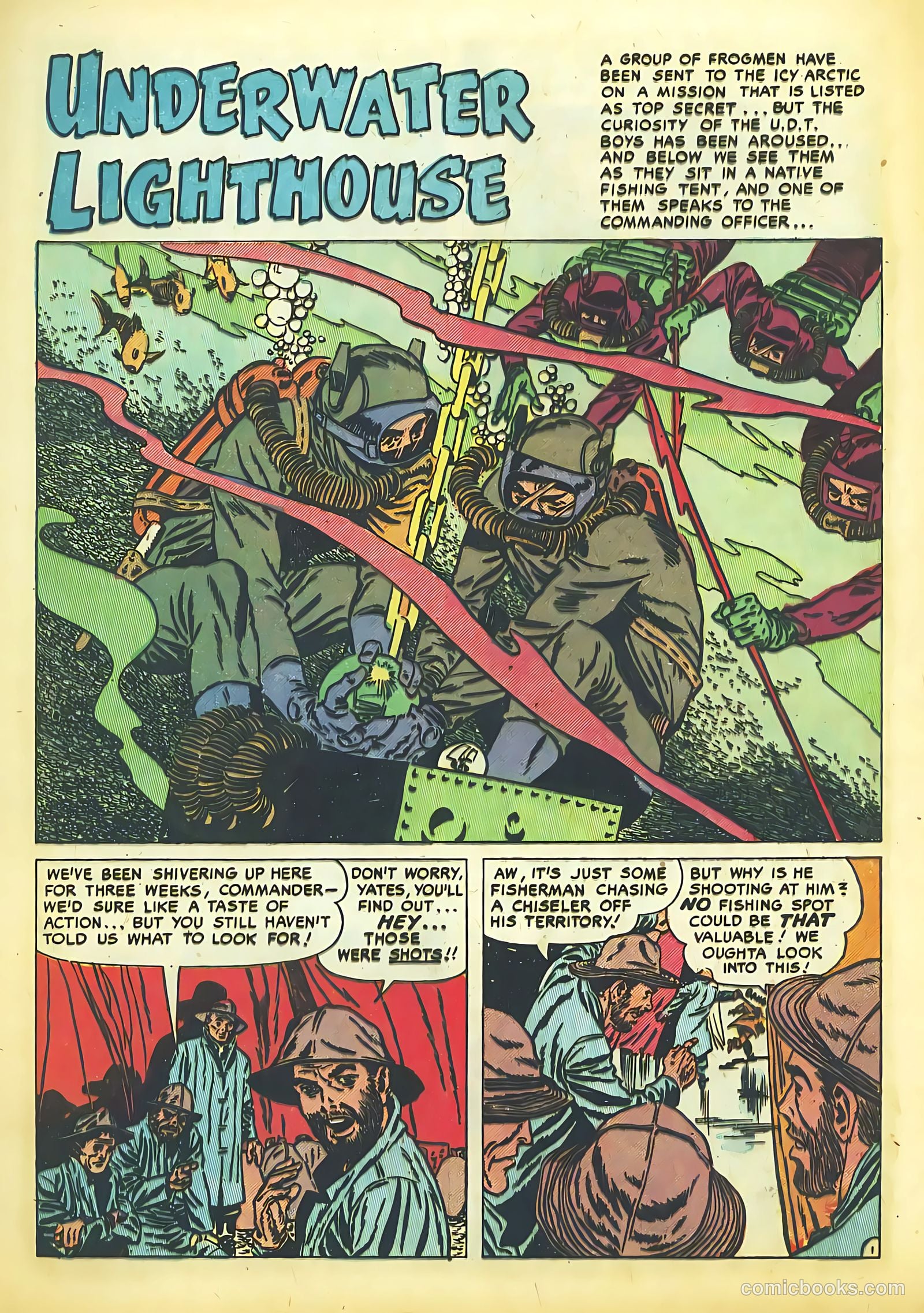 Frogman Comics #4 (1952) — page 9 of 36