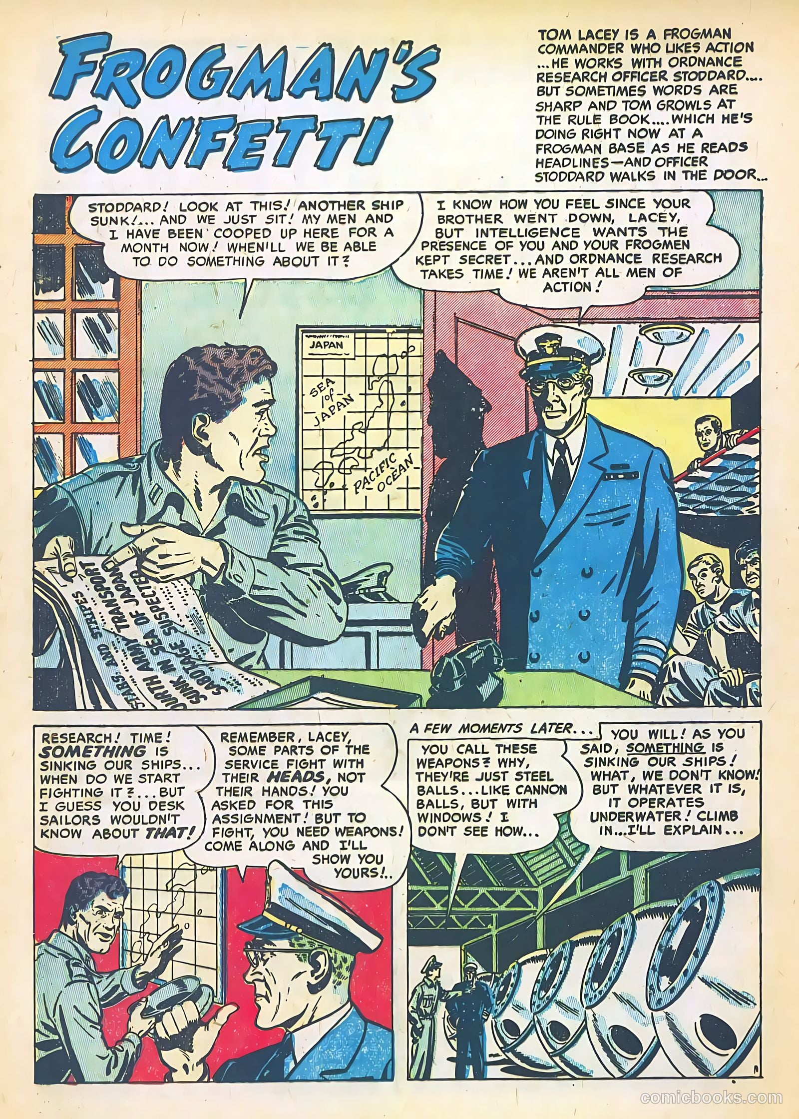Frogman Comics #5 (1952) — page 12 of 36