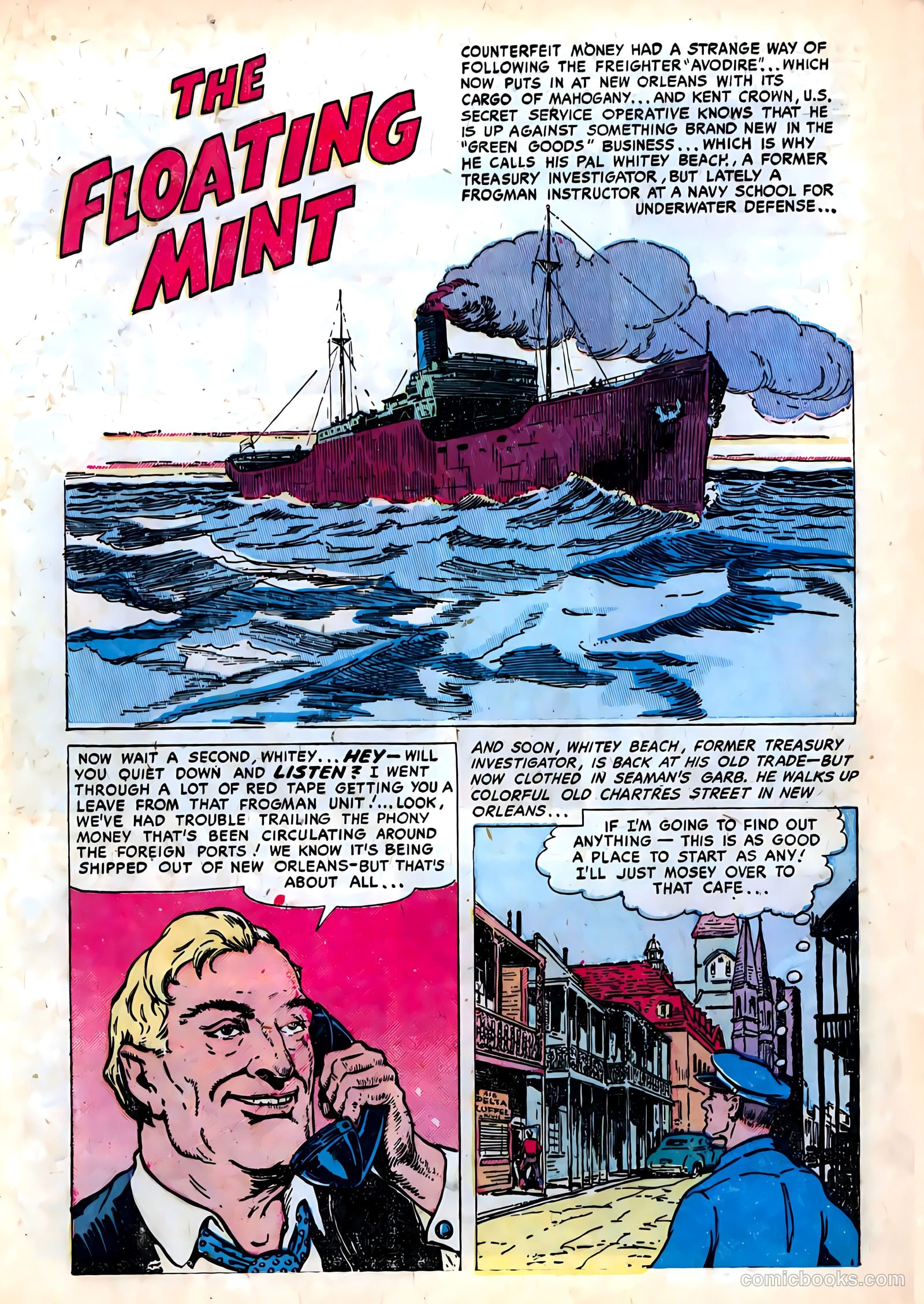 Frogman Comics #6 (1952) — page 8 of 36