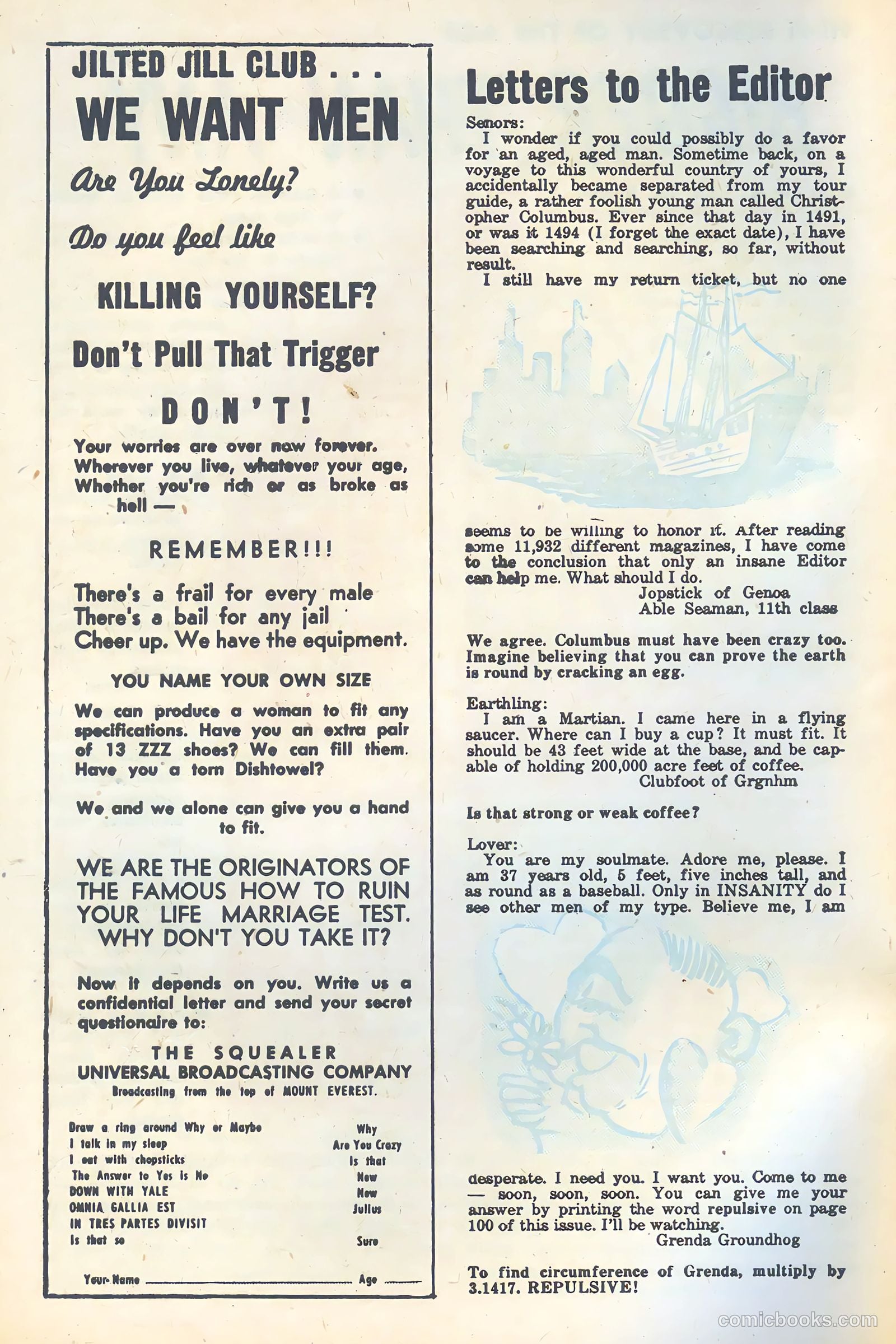 From Here to Insanity #1 (1957) — page 6 of 68