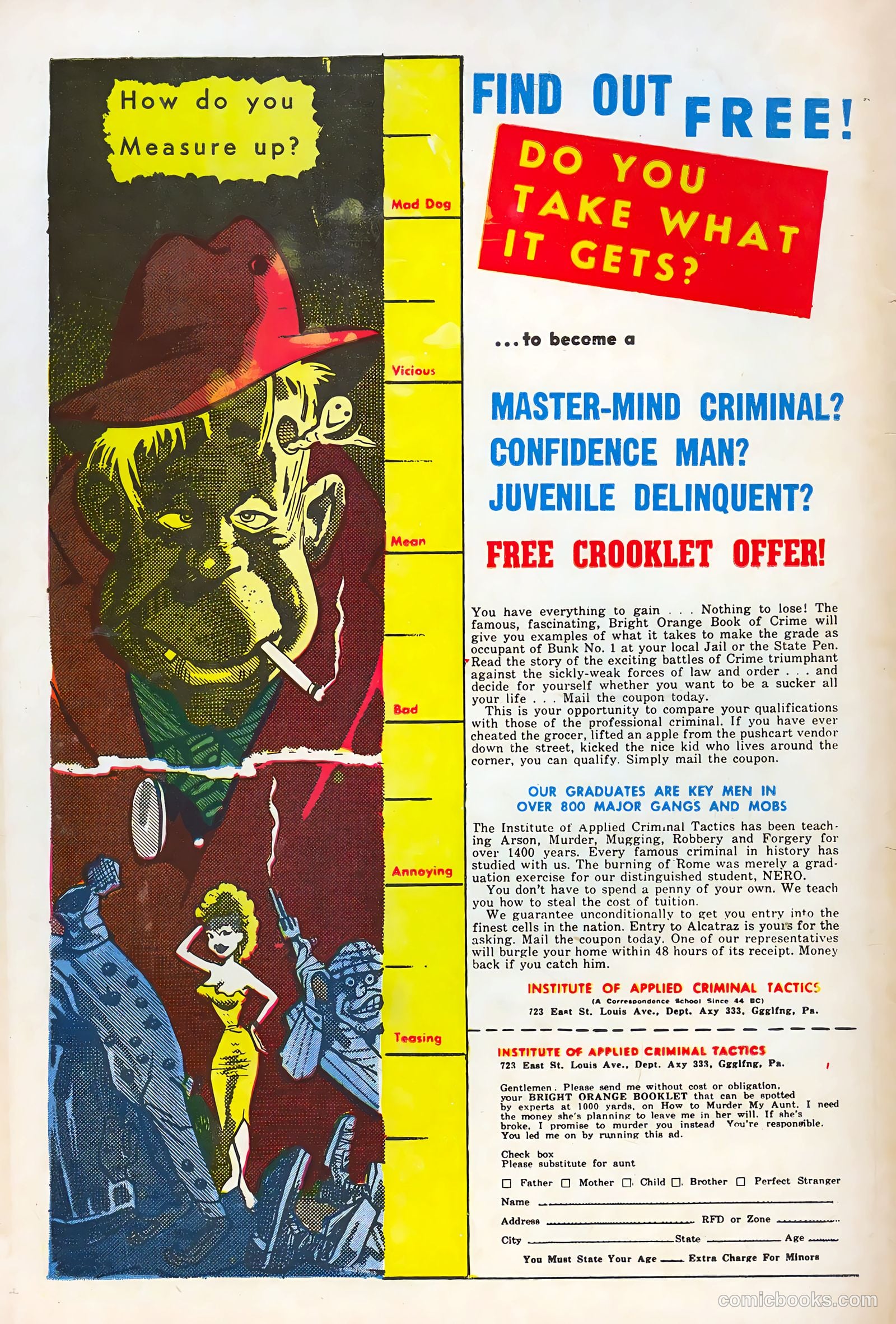 From Here to Insanity #1 (1957) — page 68 of 68