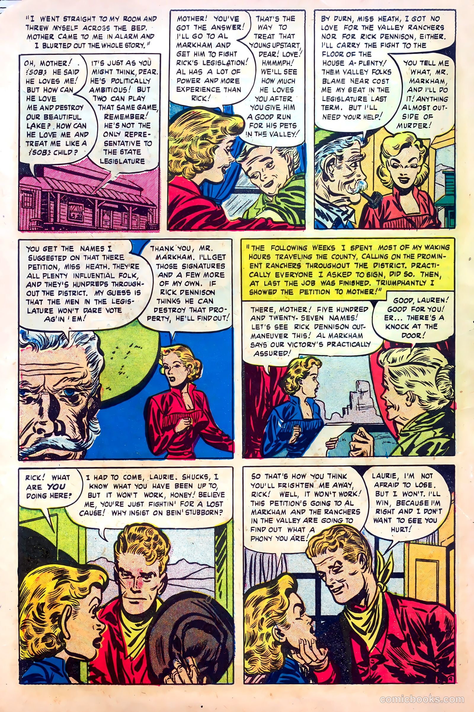 Frontier Romances #1 (1949) — page 6 of 36